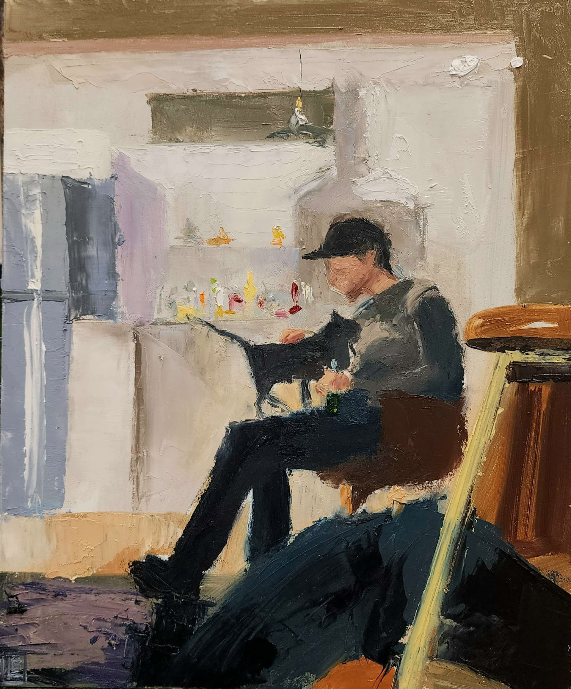 New Year's With Jazz, 8"x10", Oil on Panel, January 2023