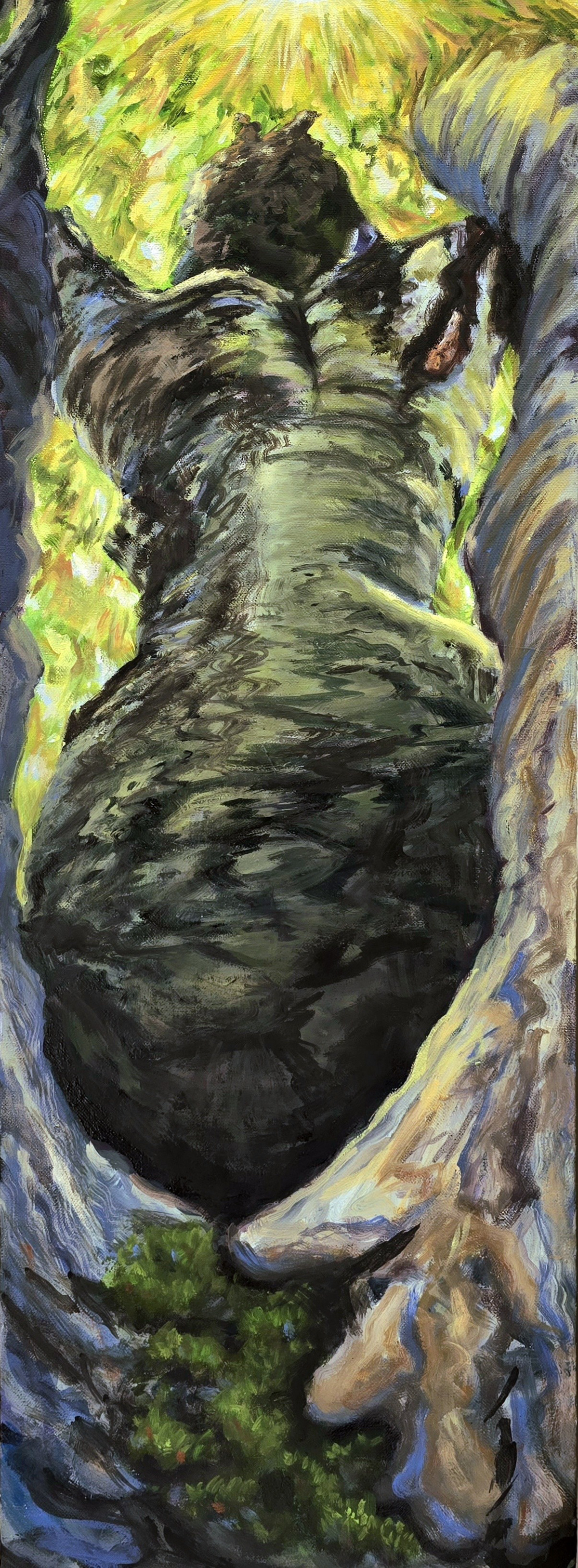 Saccharum, 8x26in, Oil on Canvas, June 2025