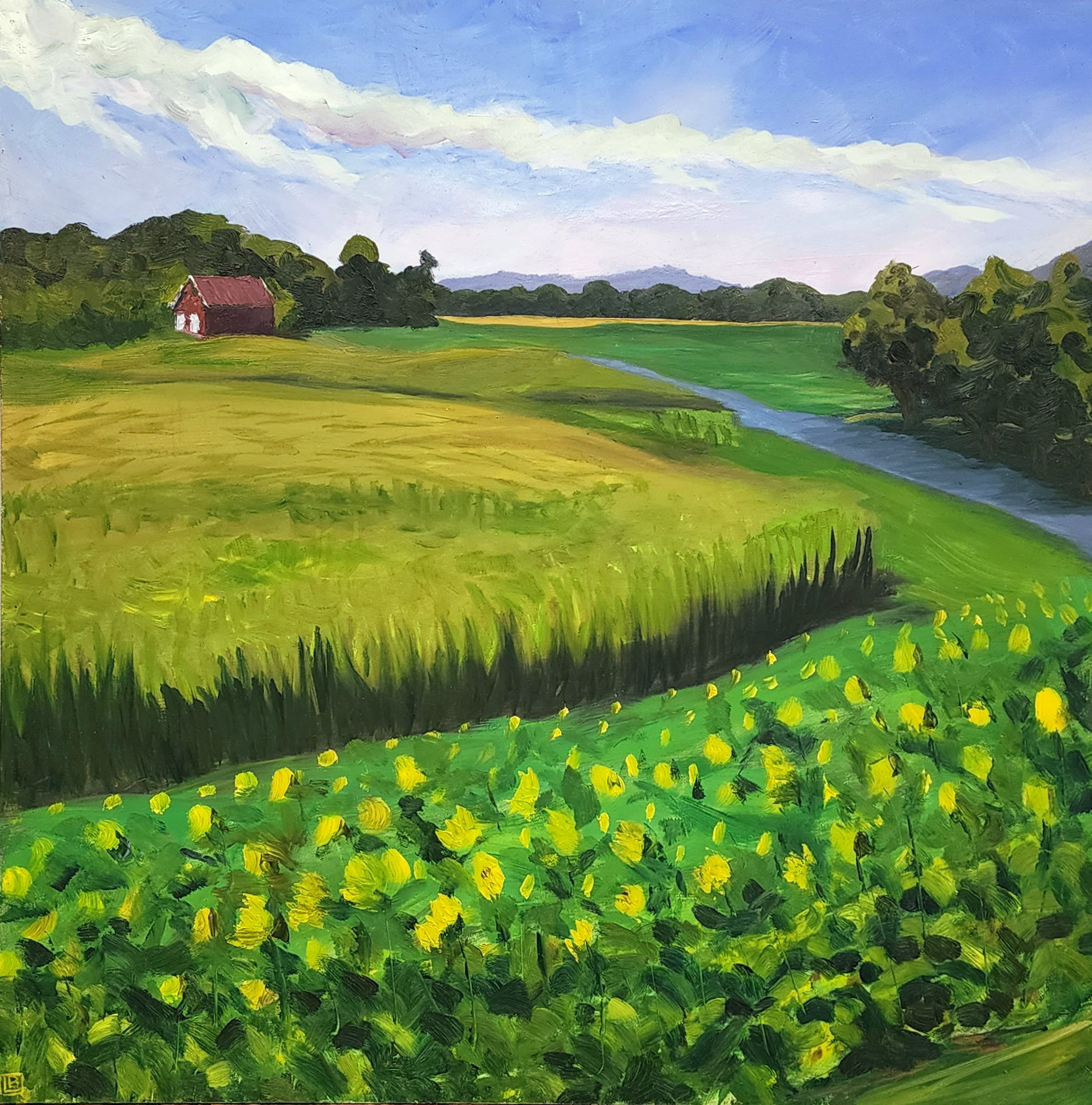 The Old Barn, Oil on Panel, July 2022