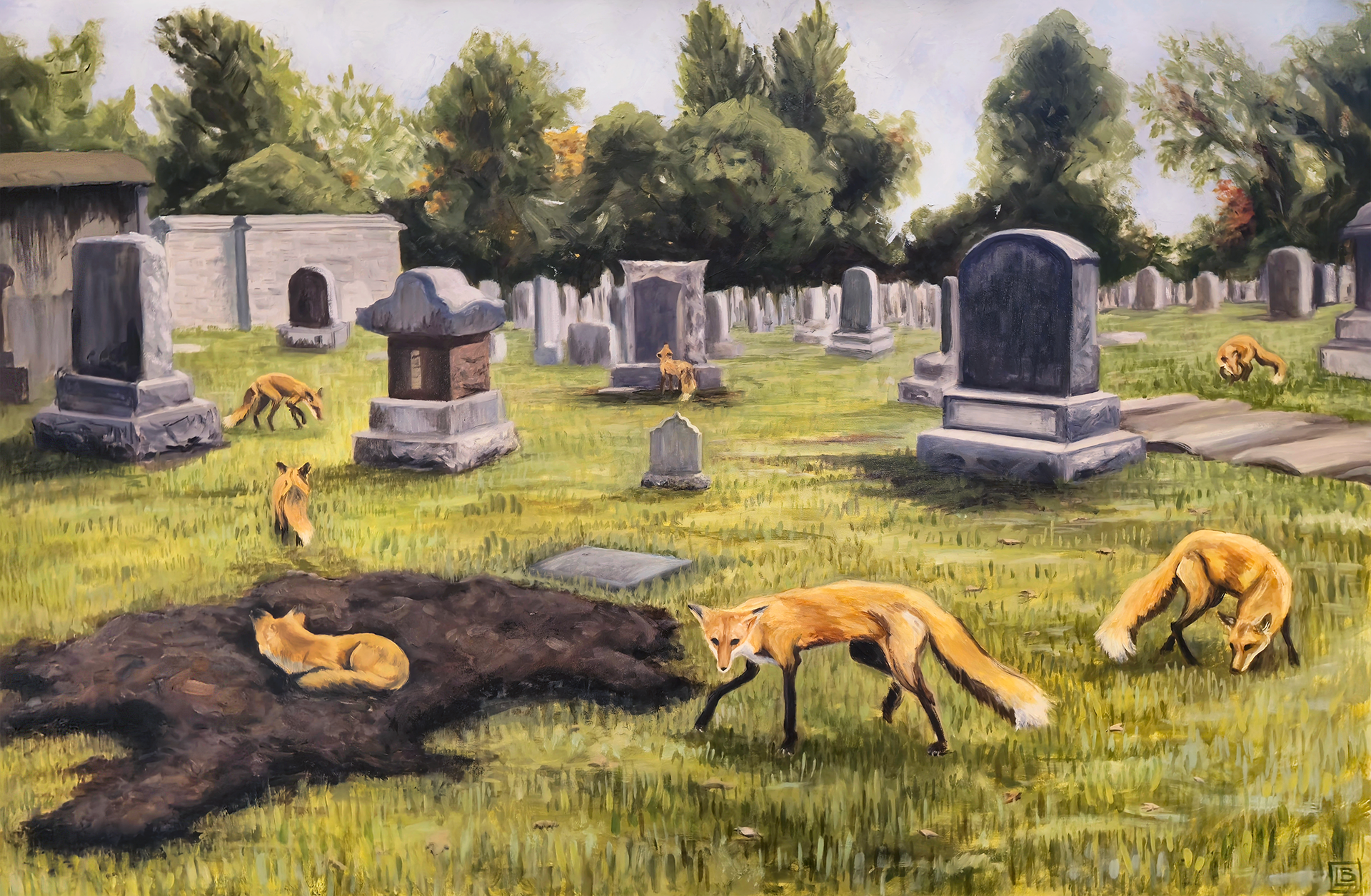 Fox Path, 2ftx3ft, Oil on Panel, November 2024