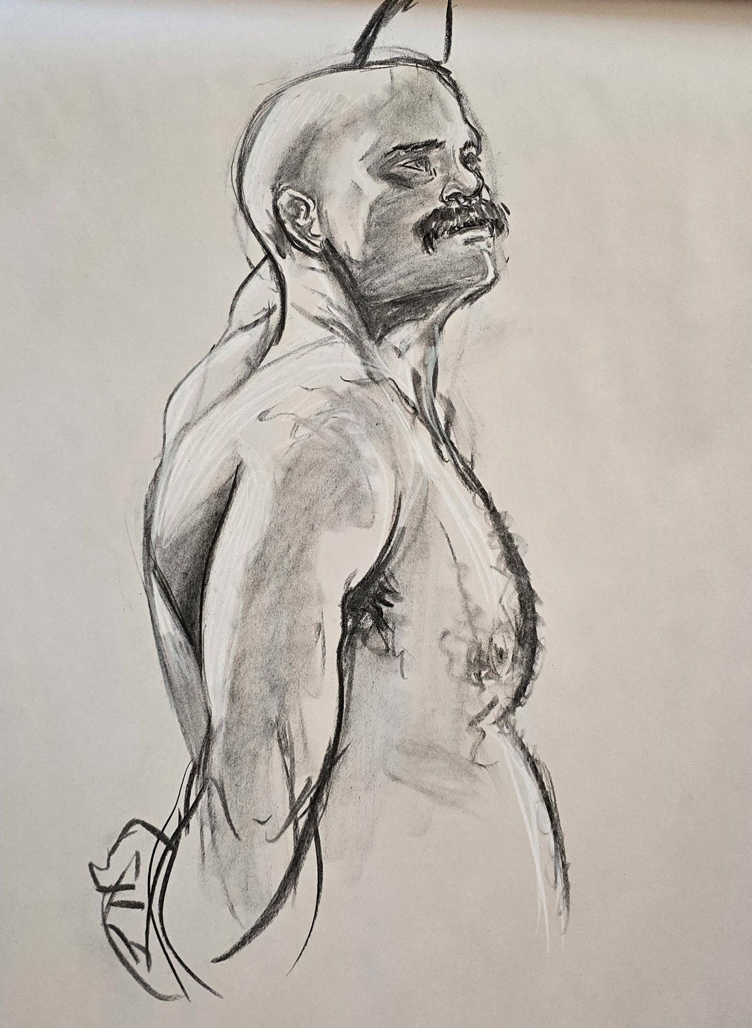  Charcoal, 18"x24", 2025