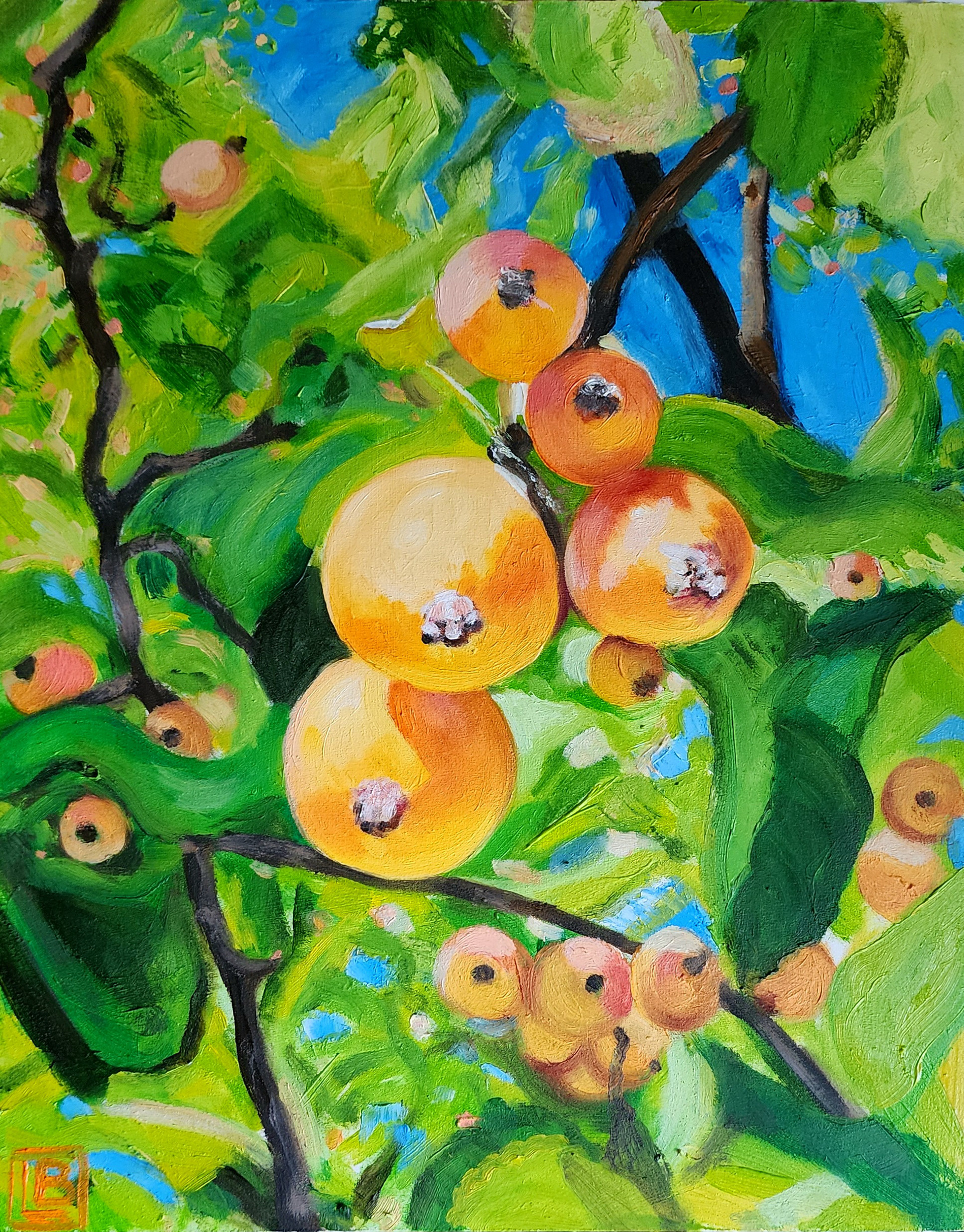 Pearl-leaf Crabapple, 8"x10", Oil on Panel, May 2024