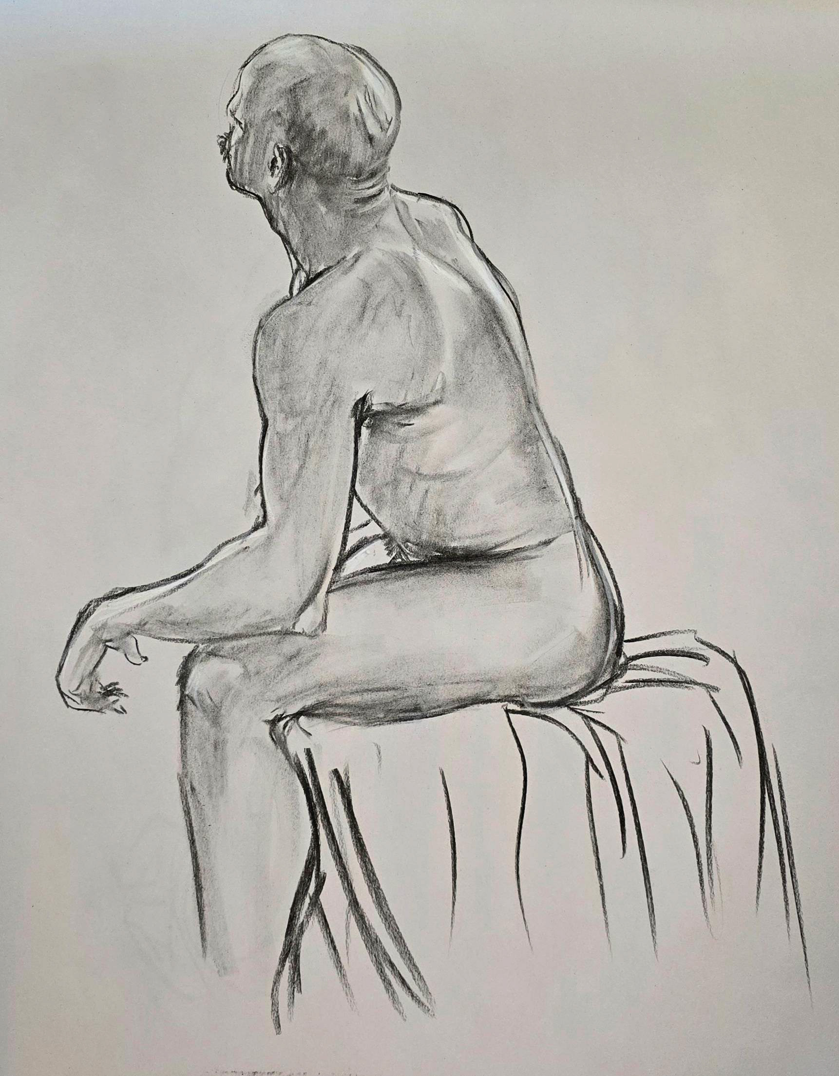  Charcoal, 18"x24", 2025