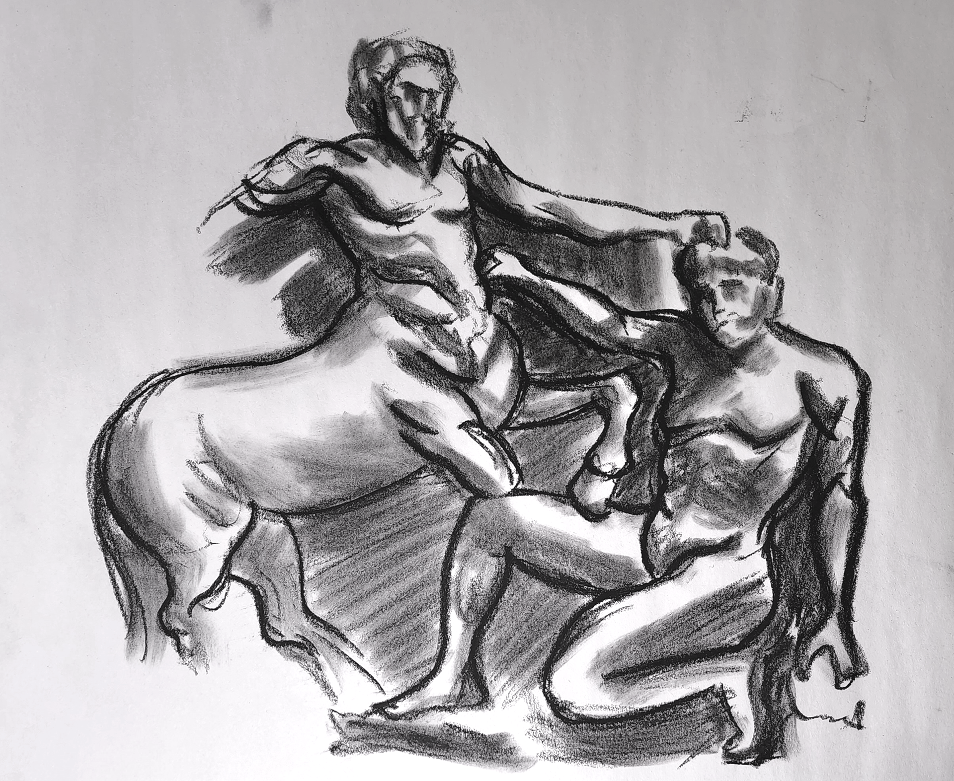 Classical Study, Charcoal, 18"x24", 2022