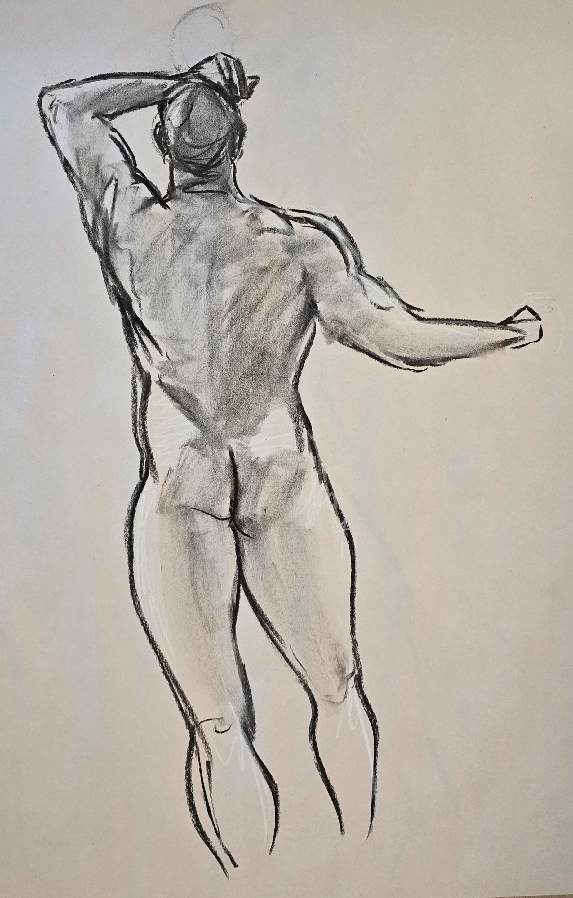  Charcoal, 18"x24", 2025