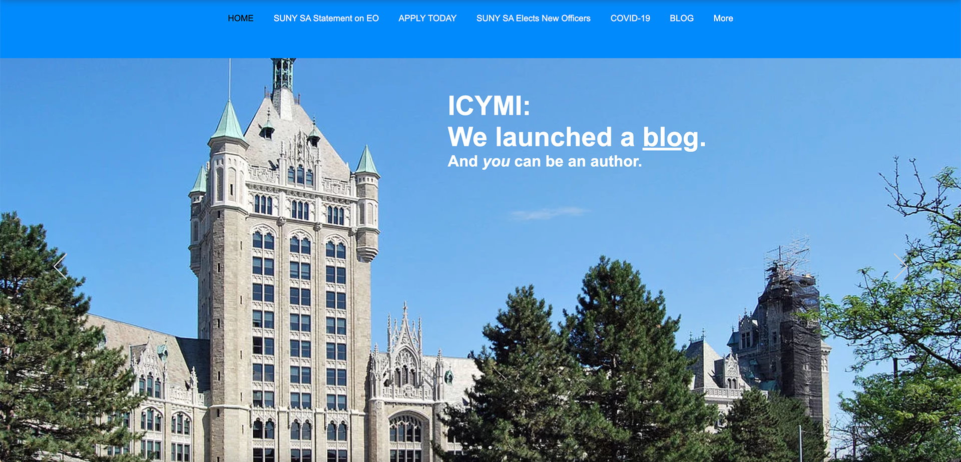 SUNY SA homepage