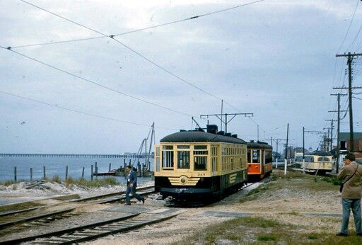 Atlantic City Street Car in Longport, NJ [Dec 1955]