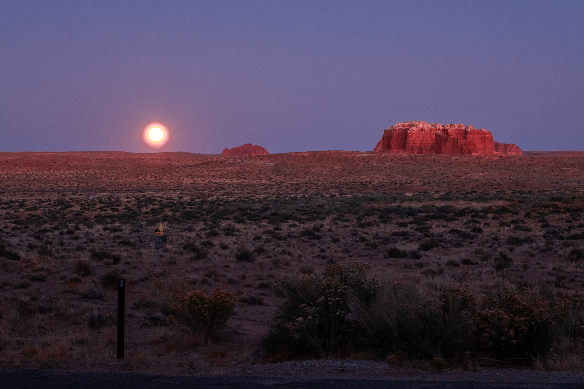 How cool it was to have a blue moon, in Goblin Valley on Halloween!