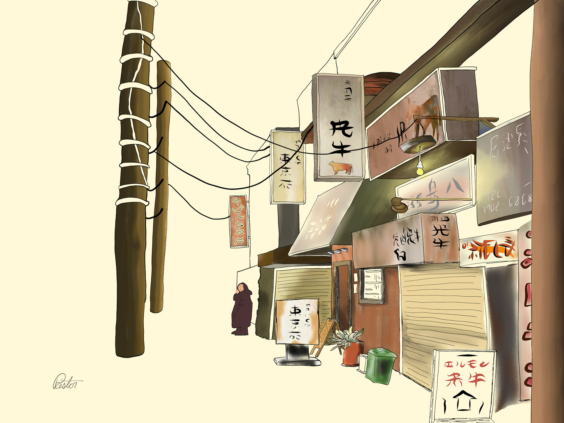 2025-01-10 Japan drawn using Adobe Fresco