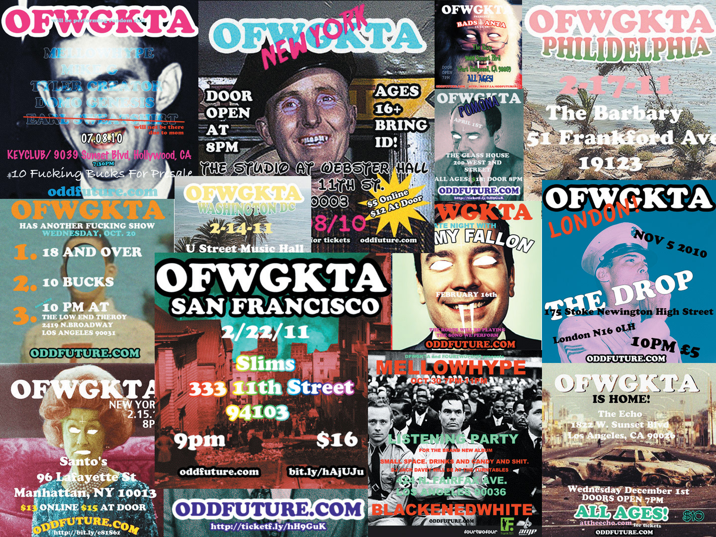 Odd Future flyers