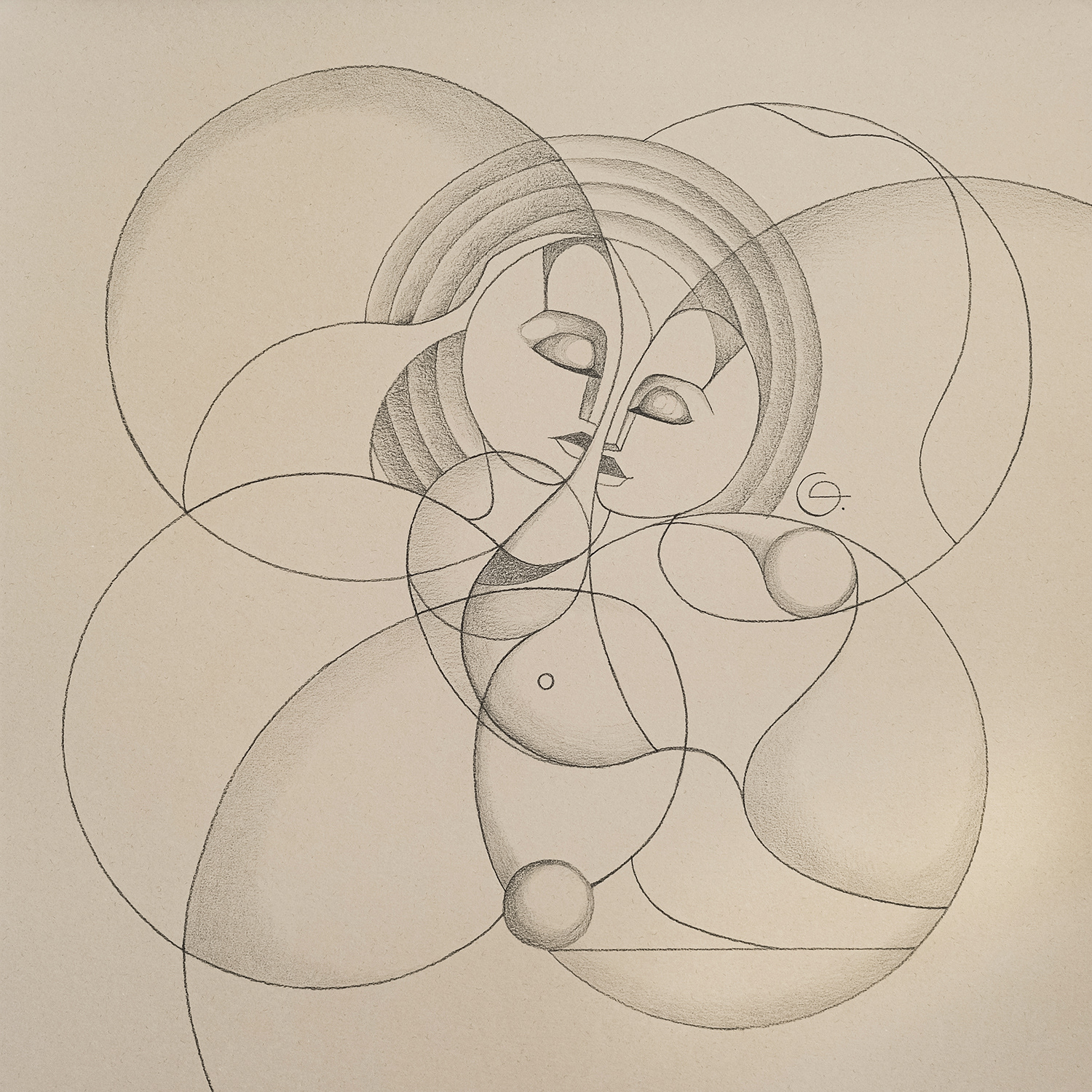 Graphics 25 ‘Duality: Flexibility – Decisiveness’ — minimalist geometric drawing on a grid based on the progression of 2, symbolizing the interplay of adaptive flexibility and firm decisiveness in a balanced psychological duality.