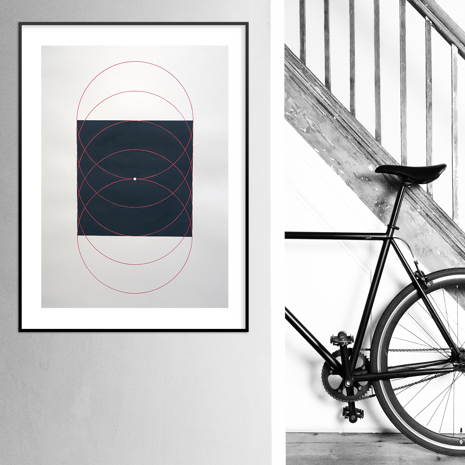 Geometry 03 by Tetiana Gryshchenko. Poster. Interior