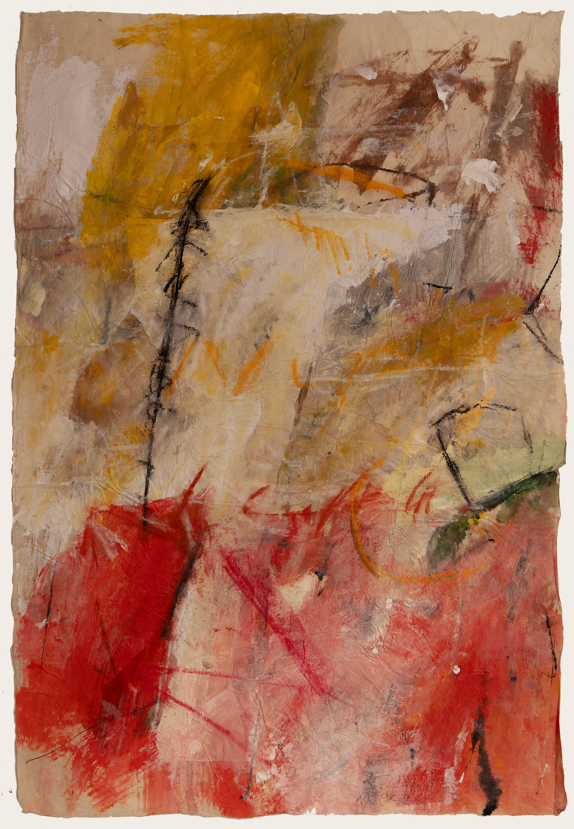 _Nepal-Kites(30'x308) mixed media on Nepali Lokta Paper $750.00