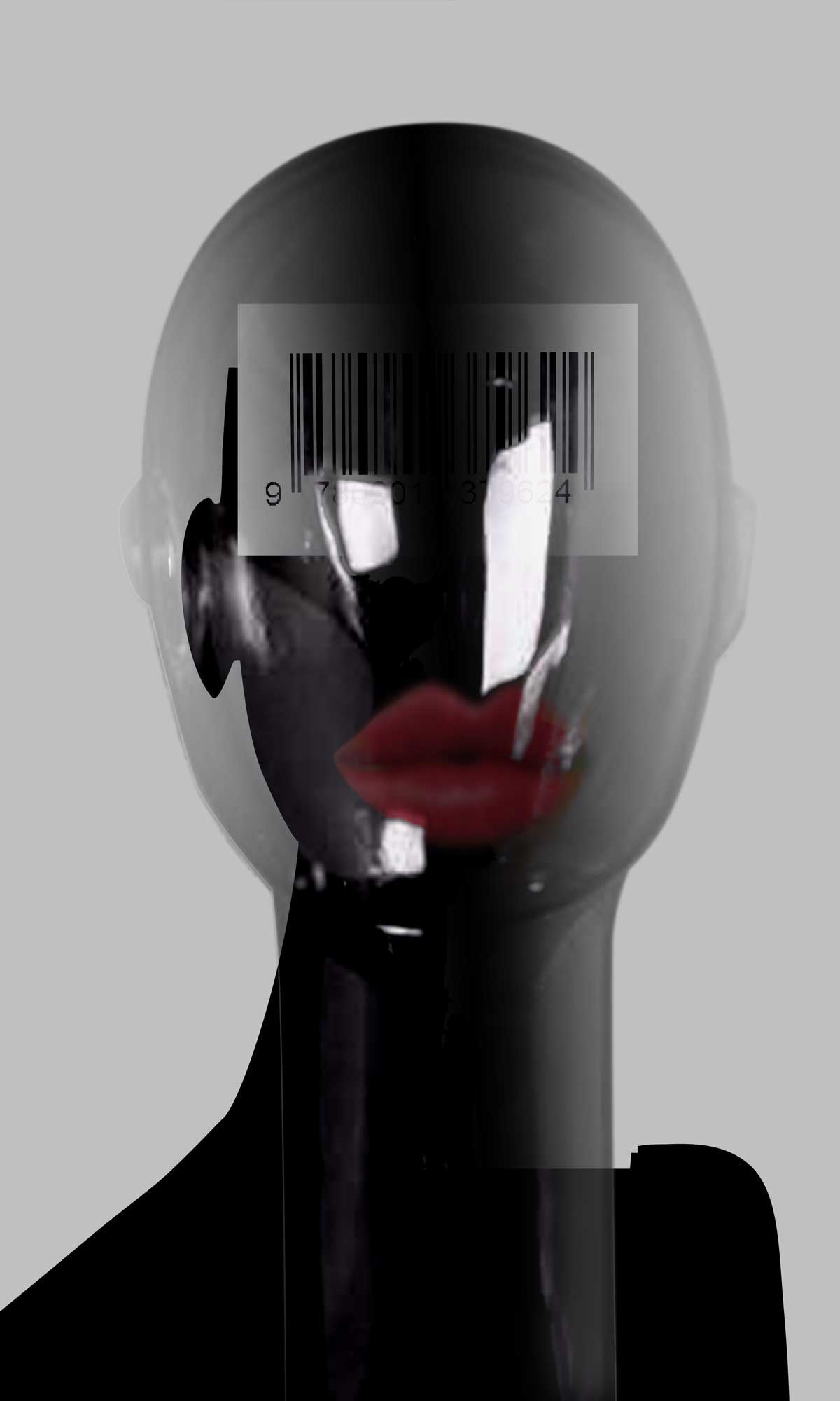 Transparent- numbered screen print (24"x36") - Digital piece exploring how women’s identity is shaped by media imagery.