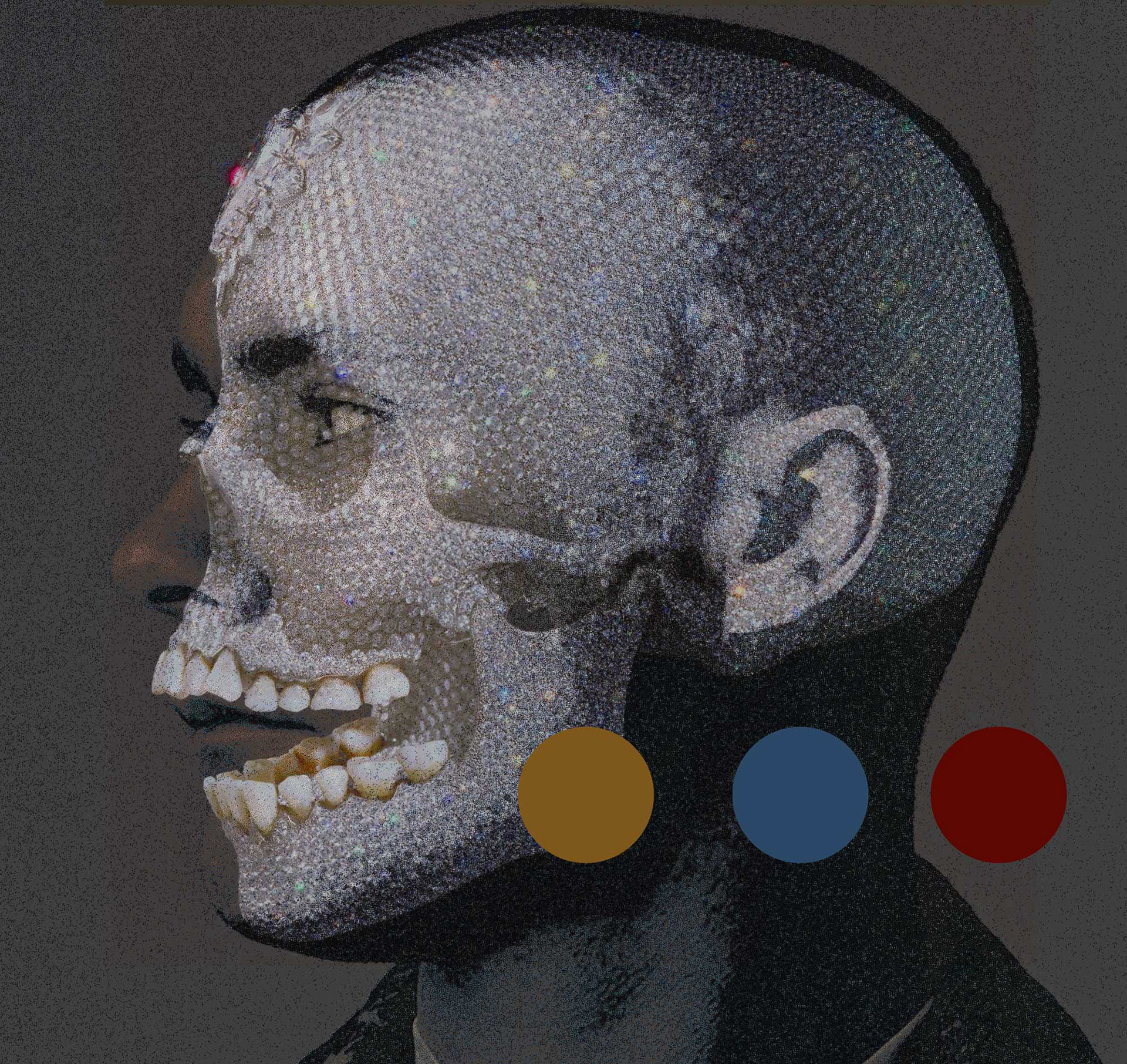 Damien Hirs, As a Young Man- t (b.1965) British conceptual artist,painter, one of the most famous and controversial contemporary British artists-Mortality palys  a central role in Hirst's works