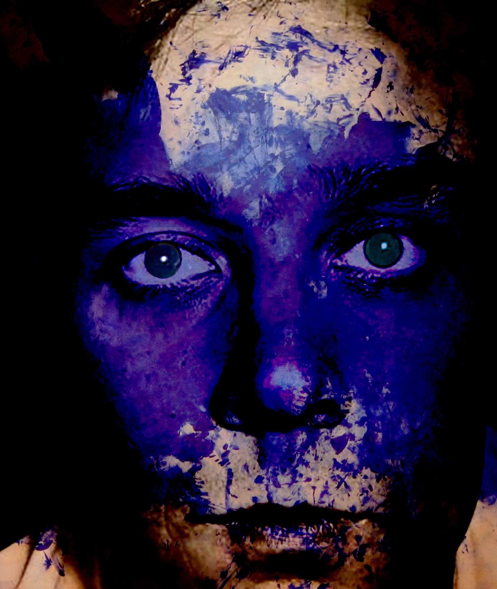 Yves Klein, French, performance artist. painter(1928-1962) a forerunner of minimal art, as well as pop art- numbered print