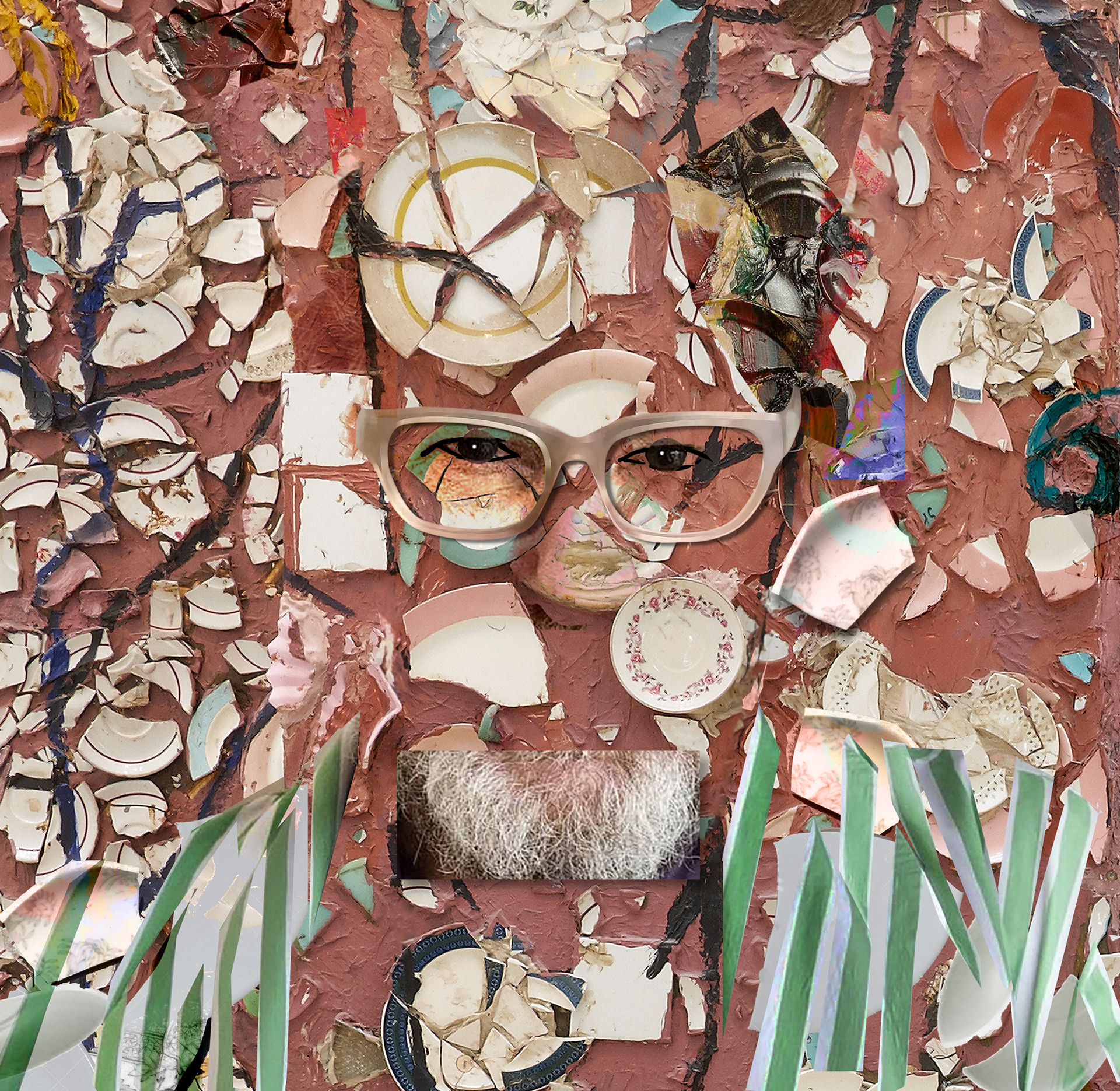 Julian Schnabel, American, painter, film maker, (1951- ) numbered print,24"x24"