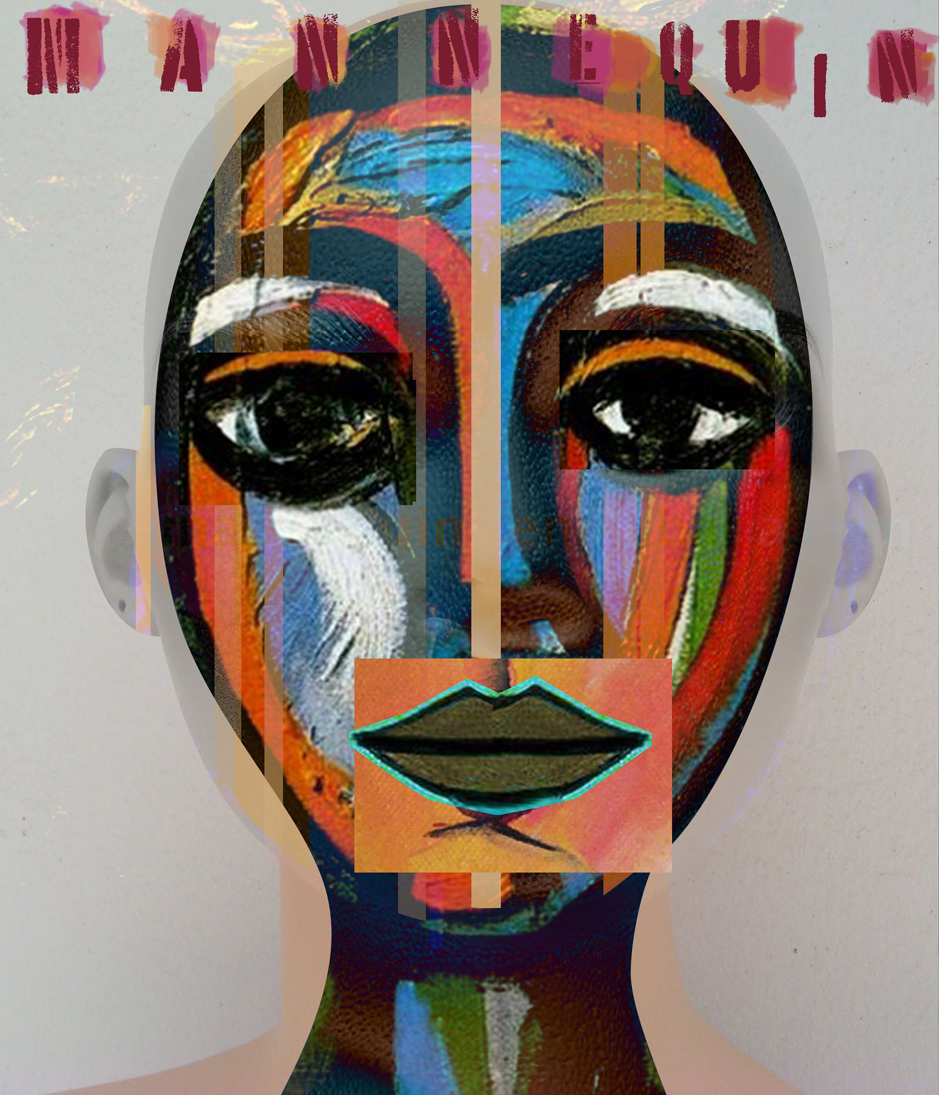 Mannequin Cover- numbered print  (36"x36") - Conceptual piece examining the objectification of female identity.