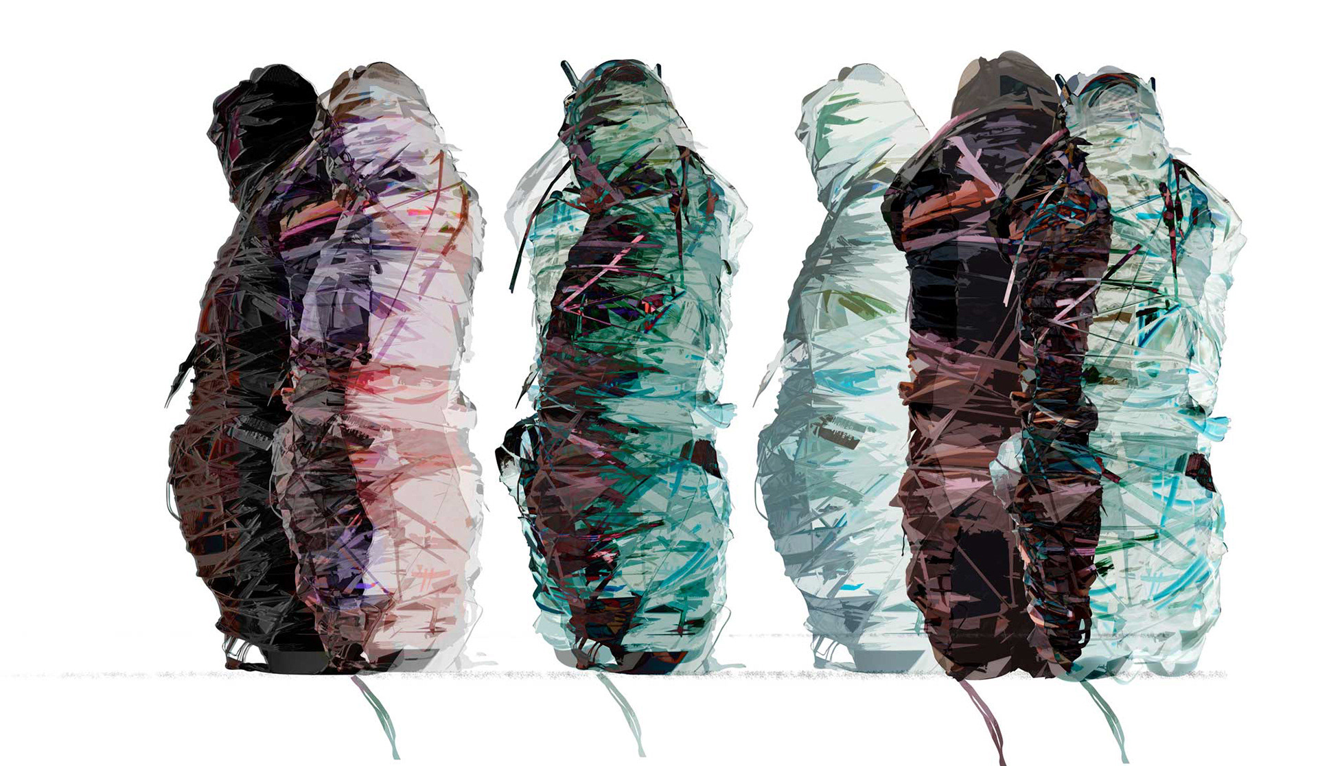 Sleepwalk,  numbered  screen print  (38"x48") - Artwork referencing mannequins and surrealist critiques of femininity.