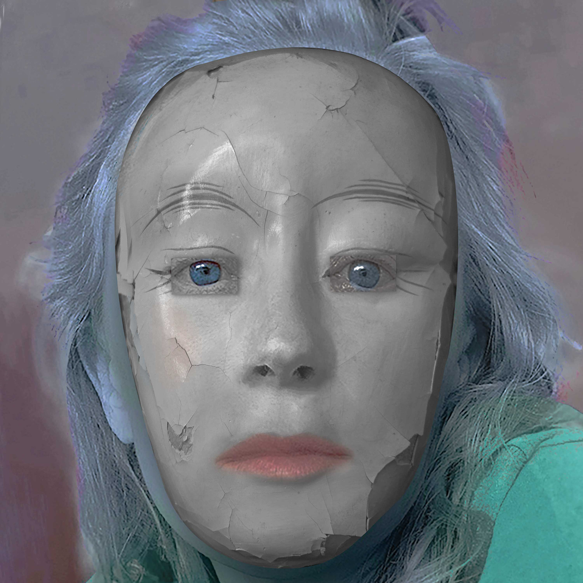 Cindy Sherman (b. 1954) American photographer and conceptual artist, celebrated for her staged self-portraits that deconstruct identity, gender roles, and cultural stereotypes. numbered print, 36" x 36"