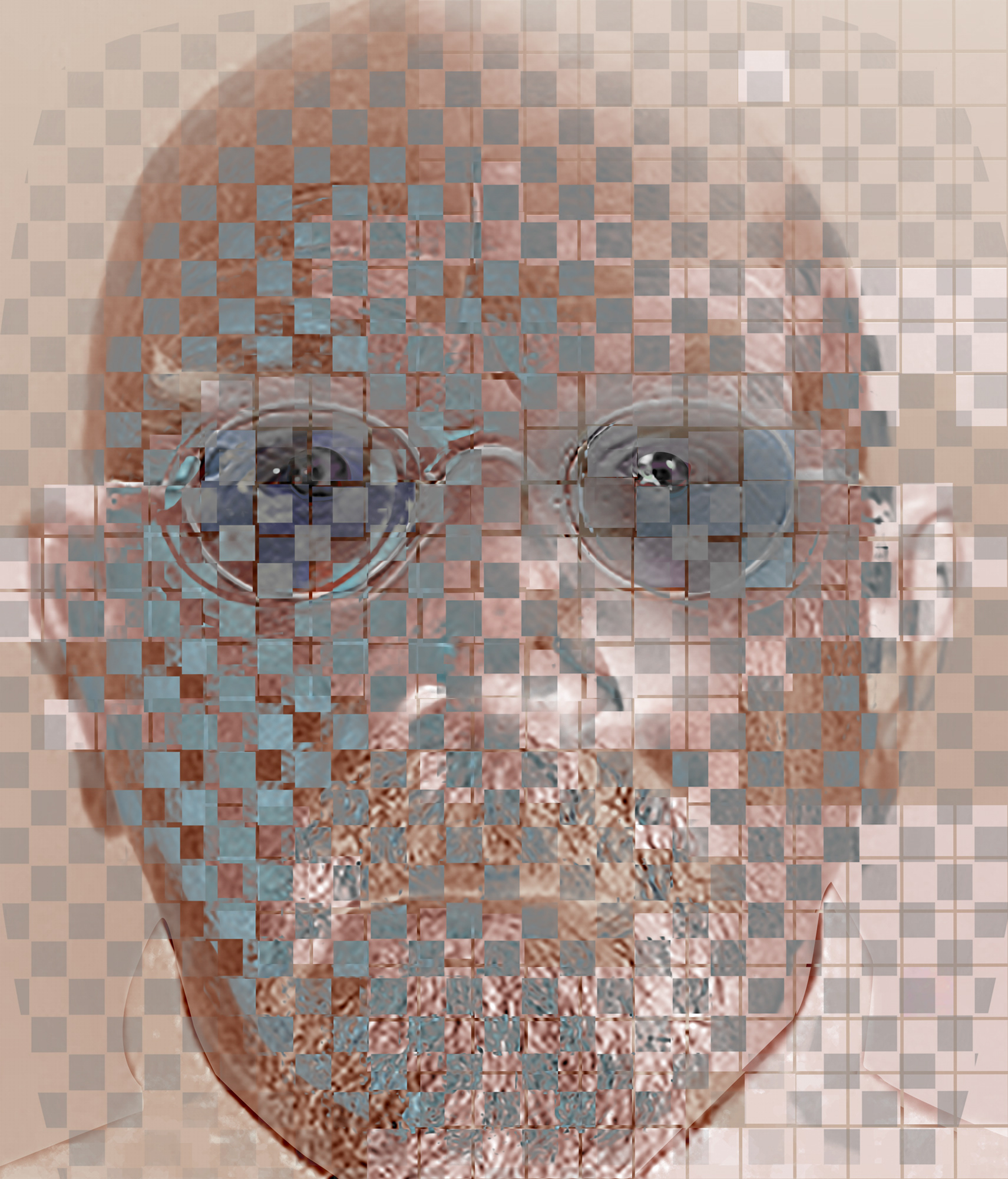 Chuck Close, American painter, photographer (1940-2021) numbered screen print