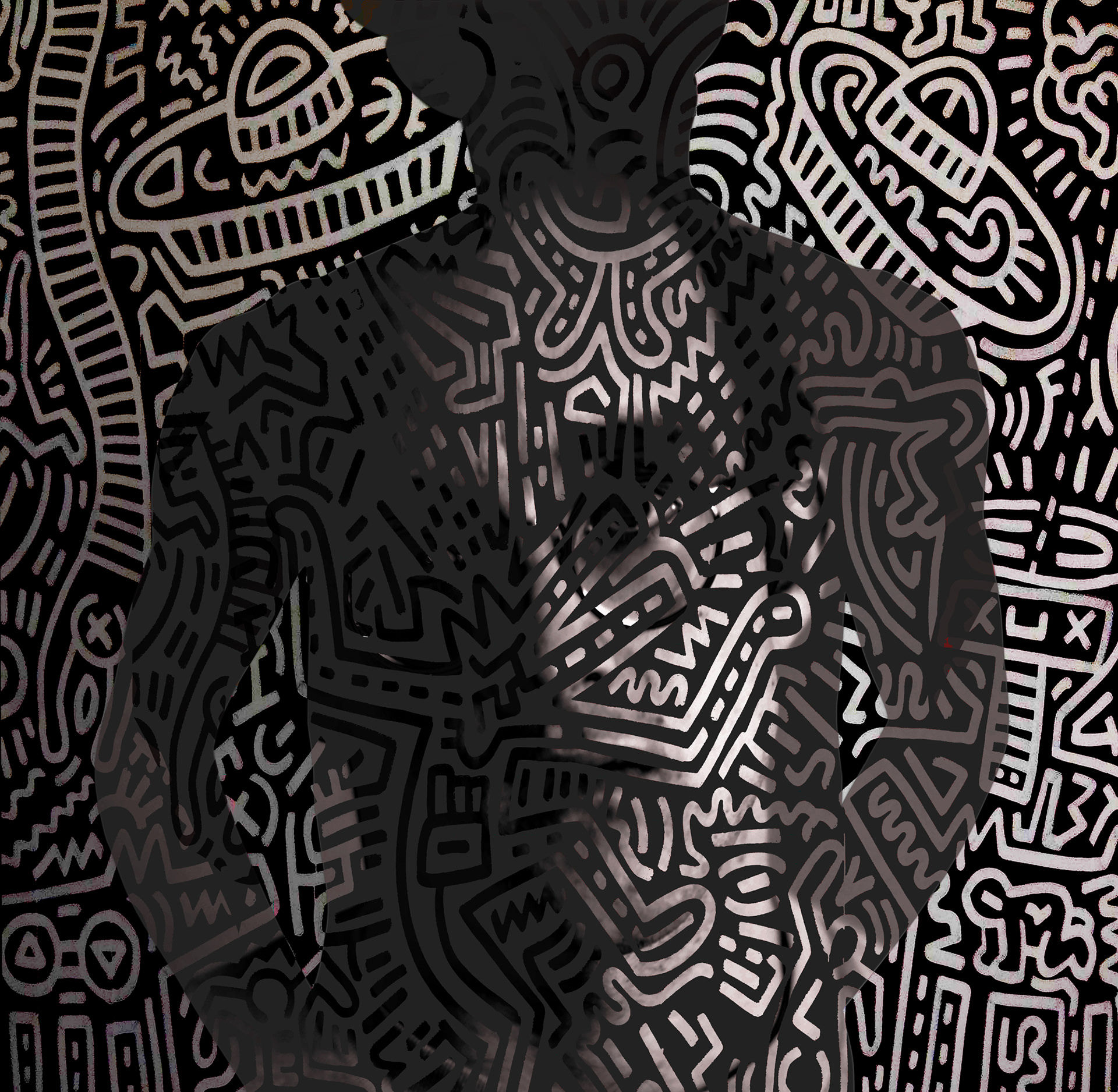 Keith Haring , American painter, drafsman (1958-1990) emerged from the New York City graffiti/gay subculture of the 1980s