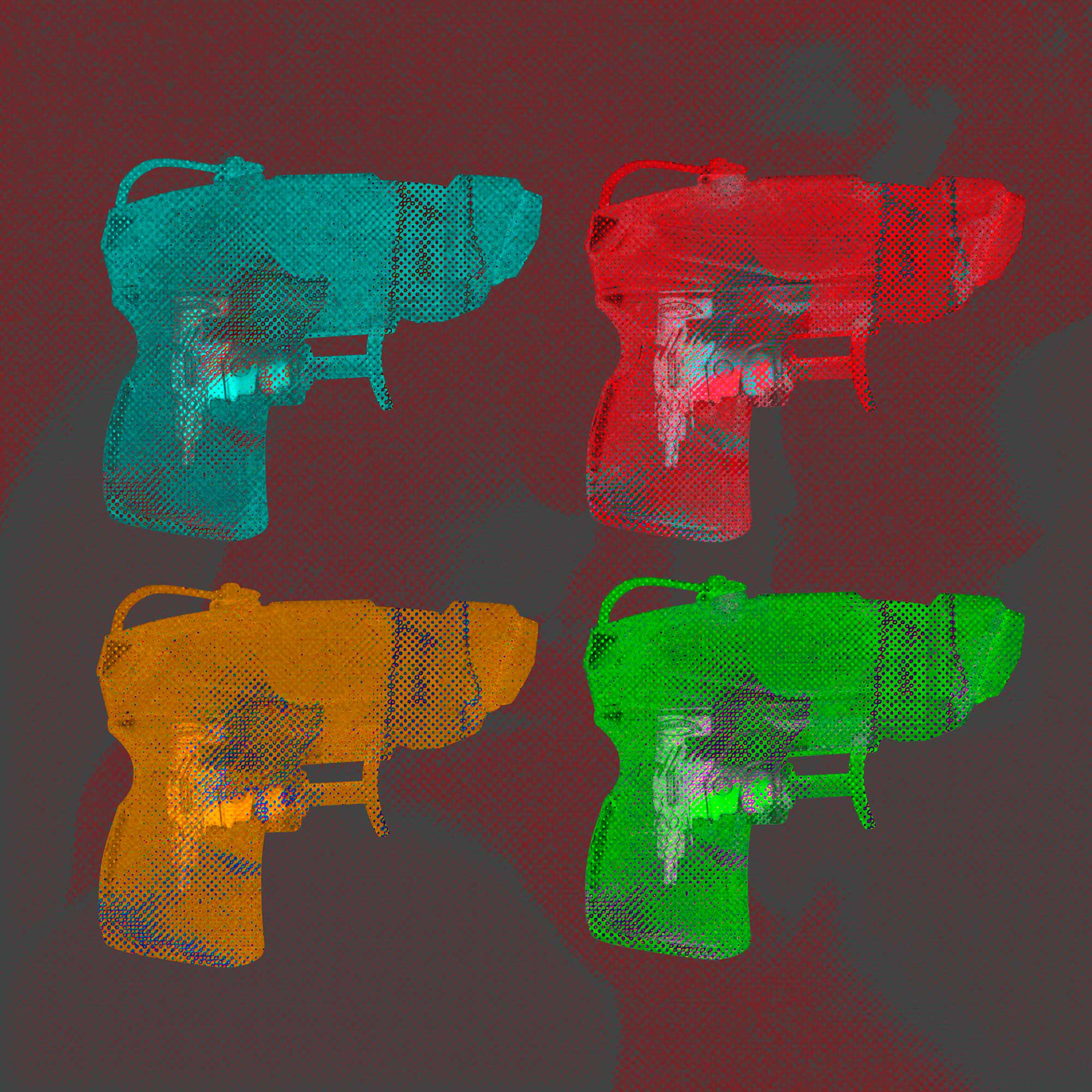 Four Square, numbered print-silkscreen- 36"x36"