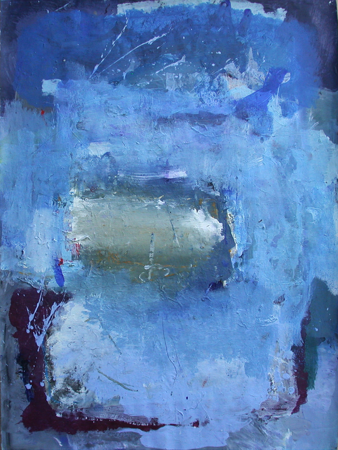 India, acrylic on paper- 38"x26"