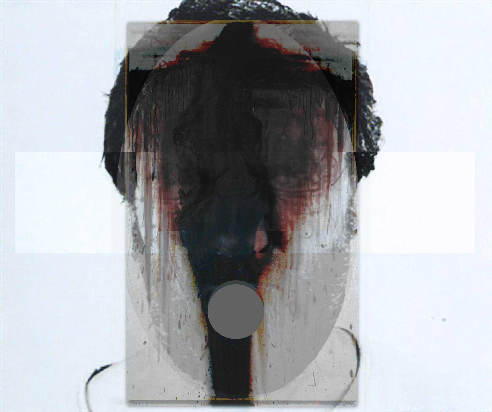 Arnulf Rainer, Austrian painter (1929- ) numbered screen print