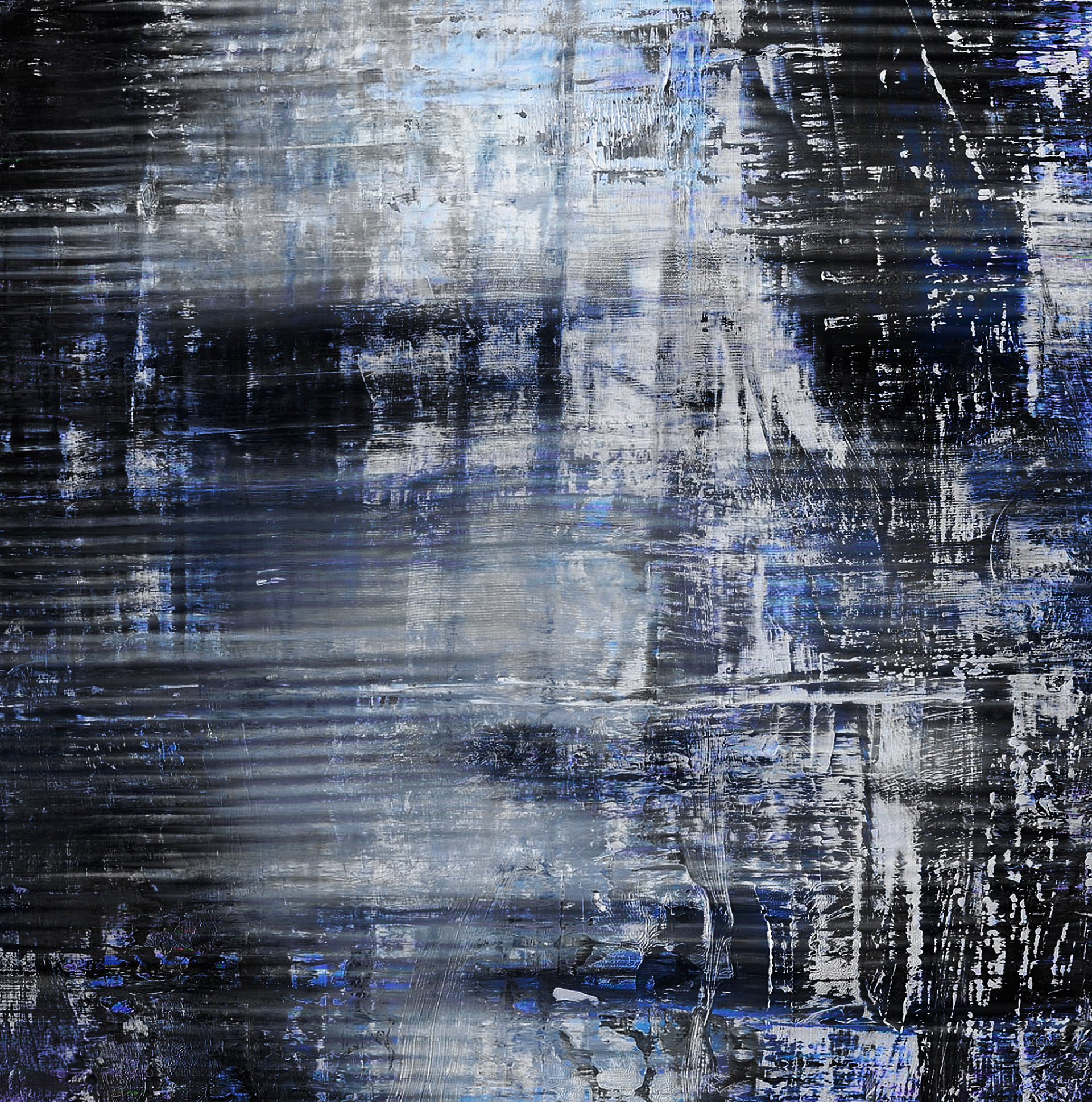 Gerhard Richter 1932- ) German. painter/photographer, printmaker, his work reflected the political, cultural, and artistic postwar turmoil  numbered print, 36" x 36". Contemporary art piece examining presence, gesture, and the evolving nature of identity