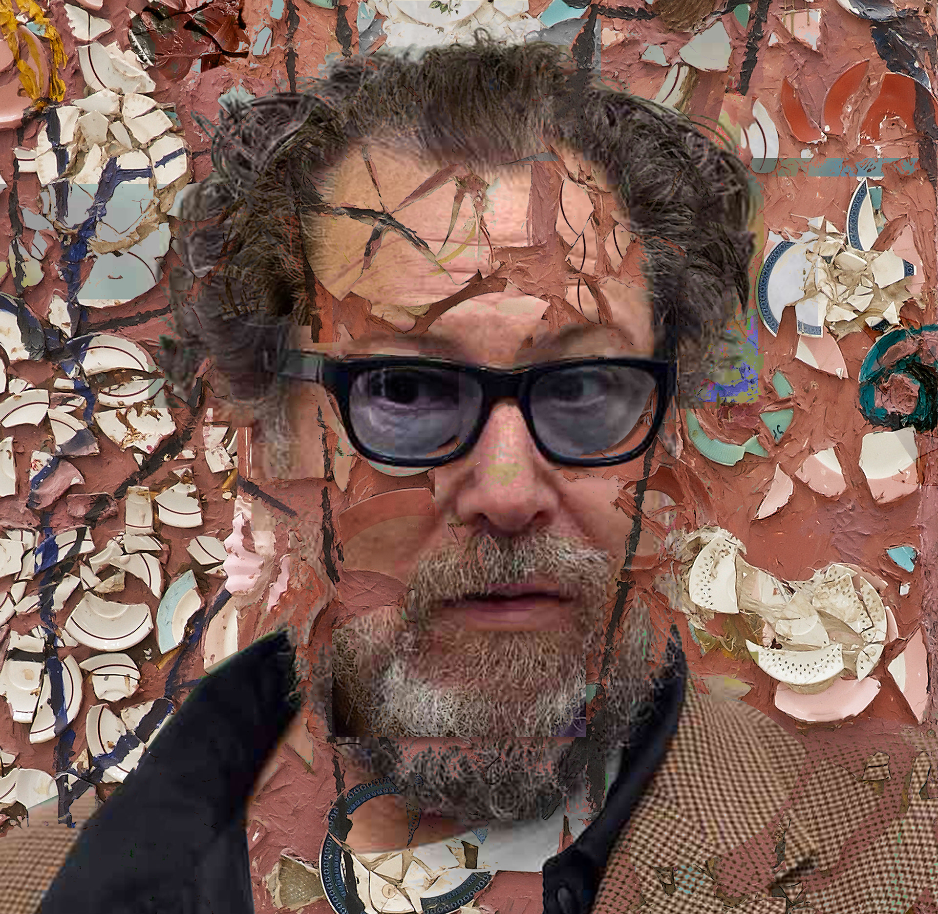 Julian Schnabel, American, painter, film maker, (1951- ) numbered screen print