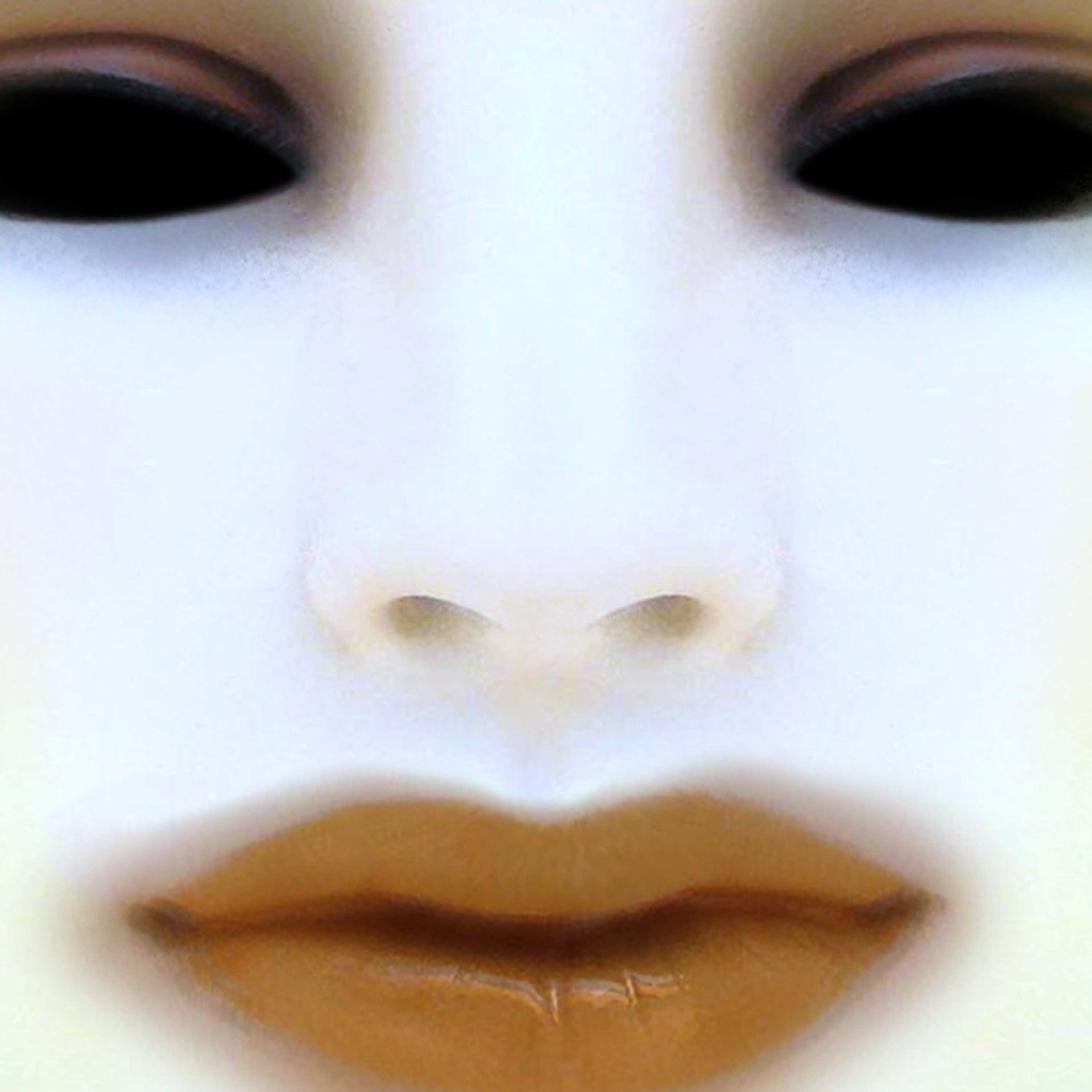 Femme Ersatz, numbered Print  (35"x36") - Image highlighting cultural obsession with flawless, consumable female imagery.