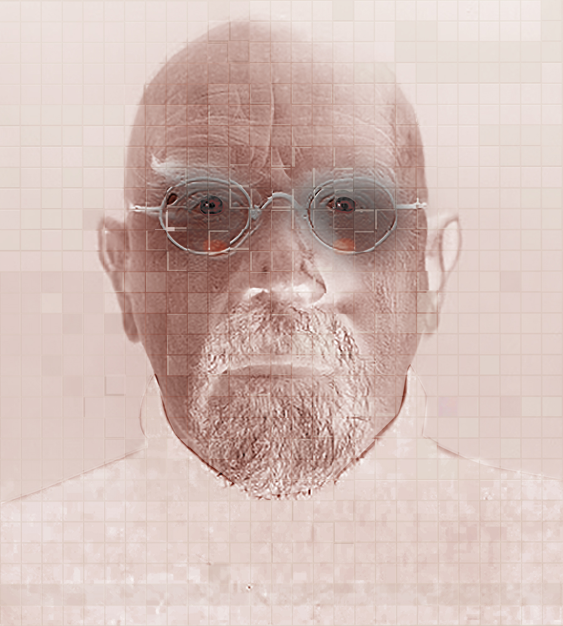 Chuck Close, American painter, photographer (1940-2021) numbered screen print