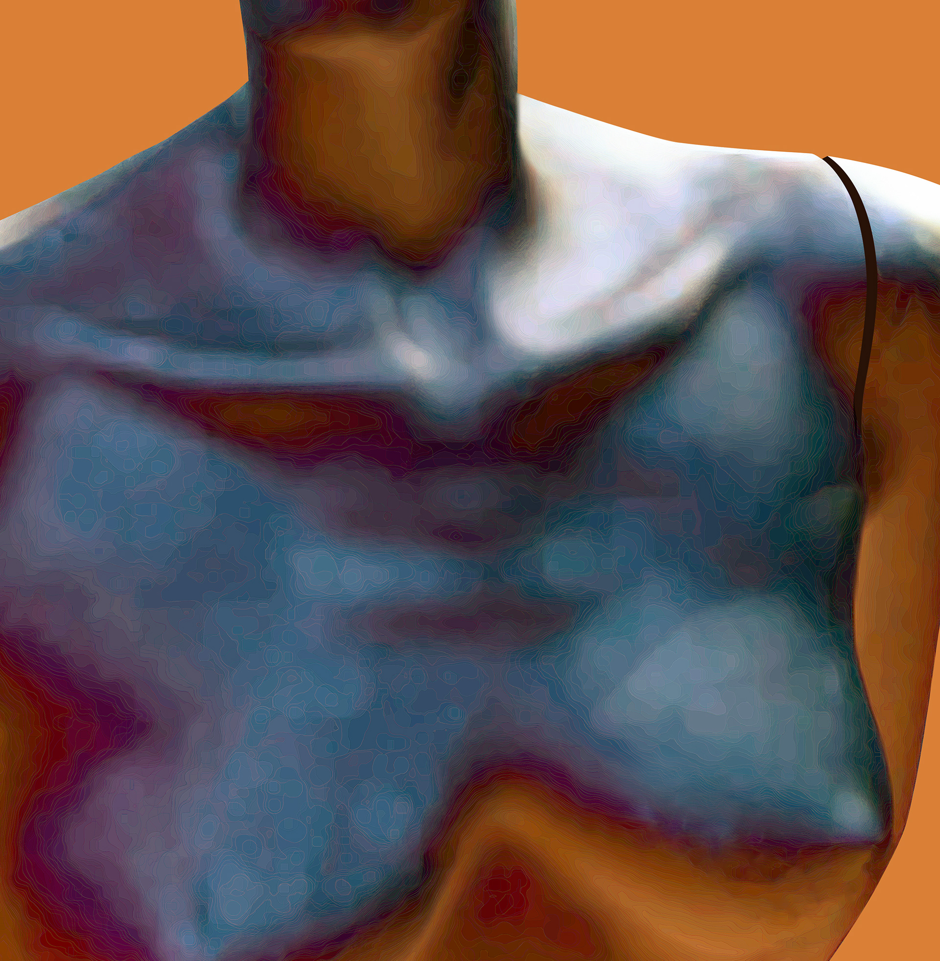  The Fridge, numbered screen print (36"x 36") - Mannequin-inspired digital collage reflecting the manufactured female ideal..