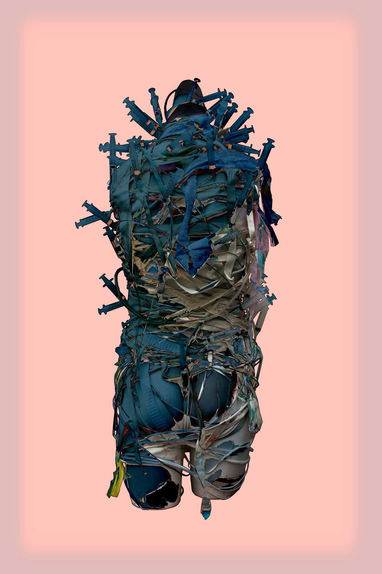 The Bride Stripped BareV1-print (36"x24") - Artwork referencing mannequins and surrealist critiques of femininity.