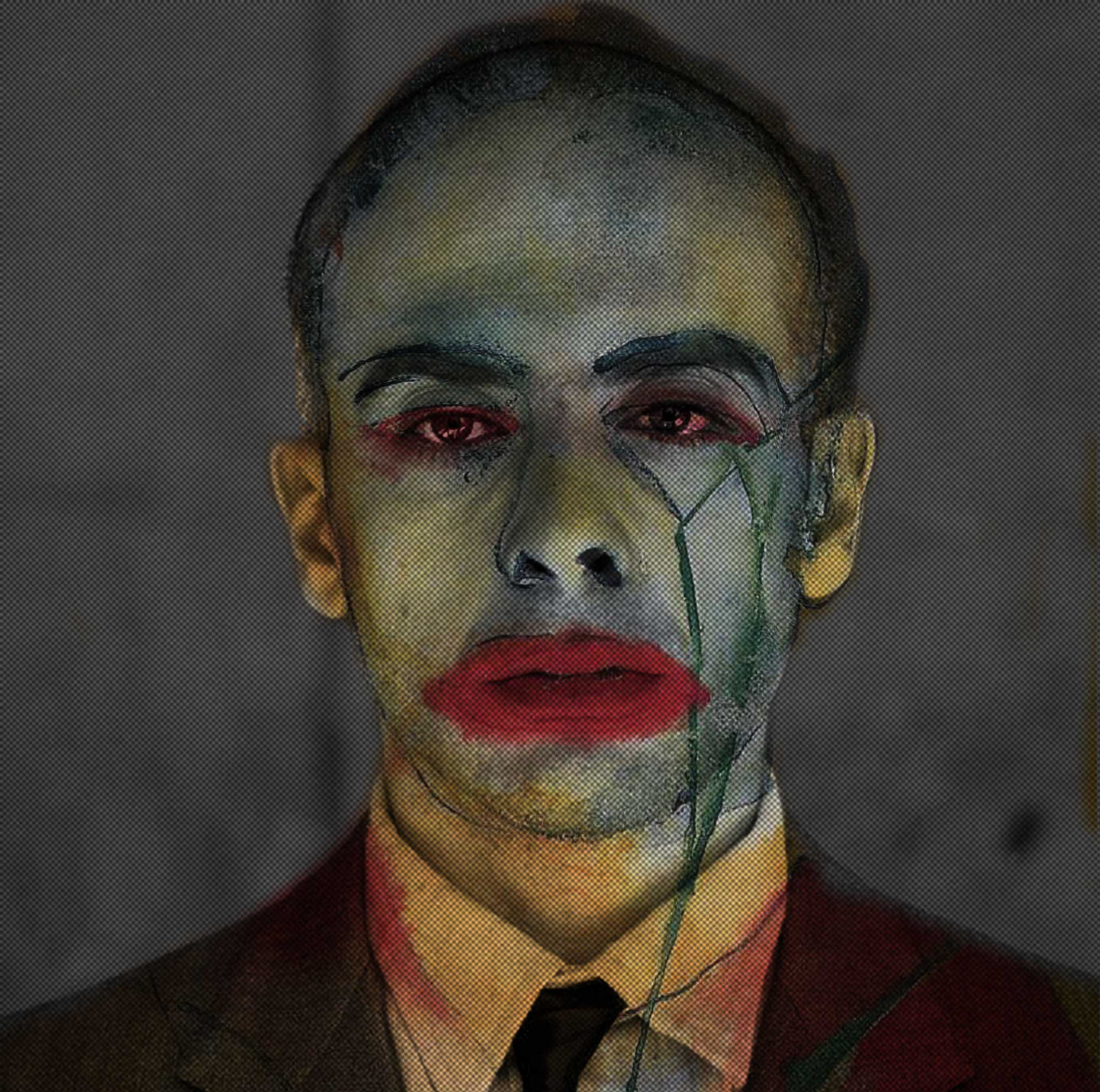Francesco Clemente, Italian, painter/draftsman (1955- ) numbered print, 24"x24"