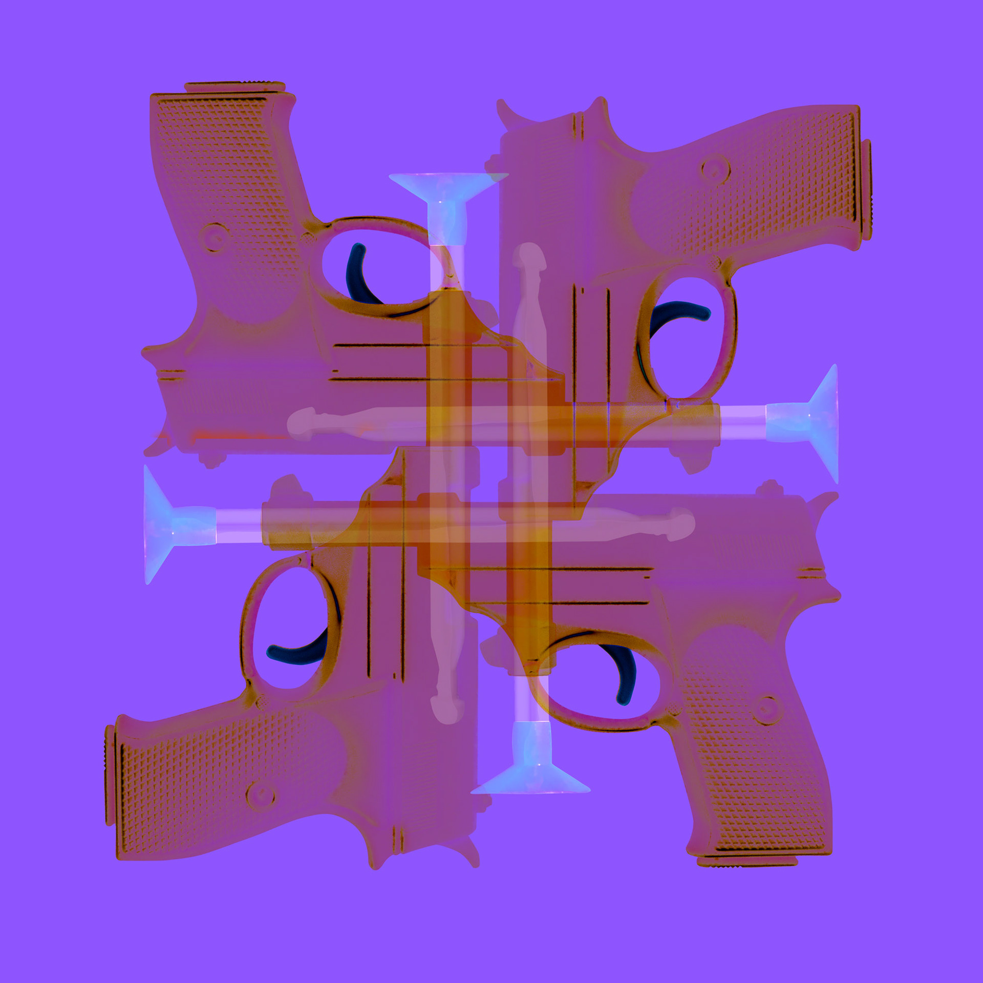 Assembladge, numbered print (36"x36")"