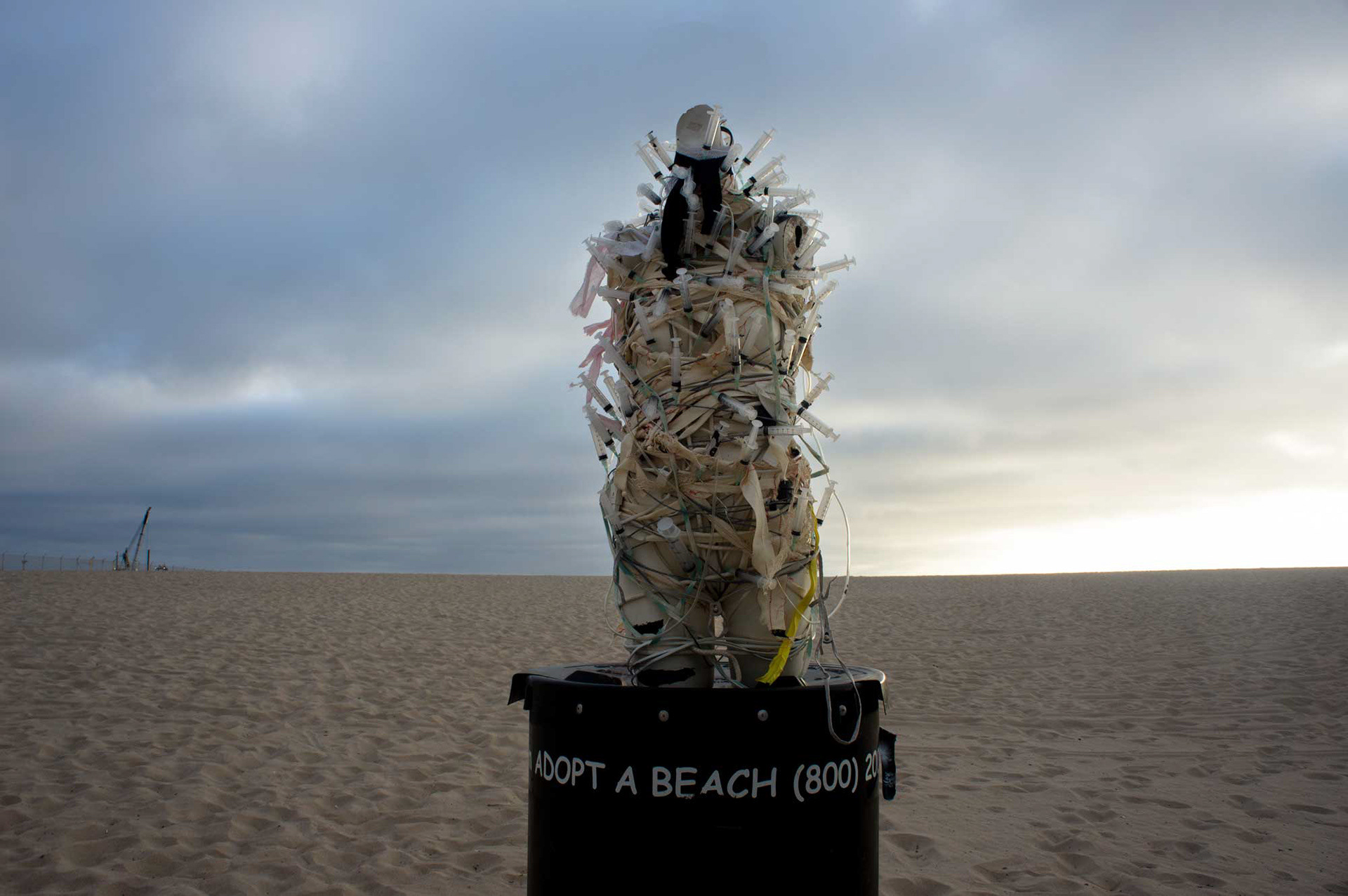 Model A, mixed media sculture - Conceptual art highlighting tension between idealized image and lived reality.