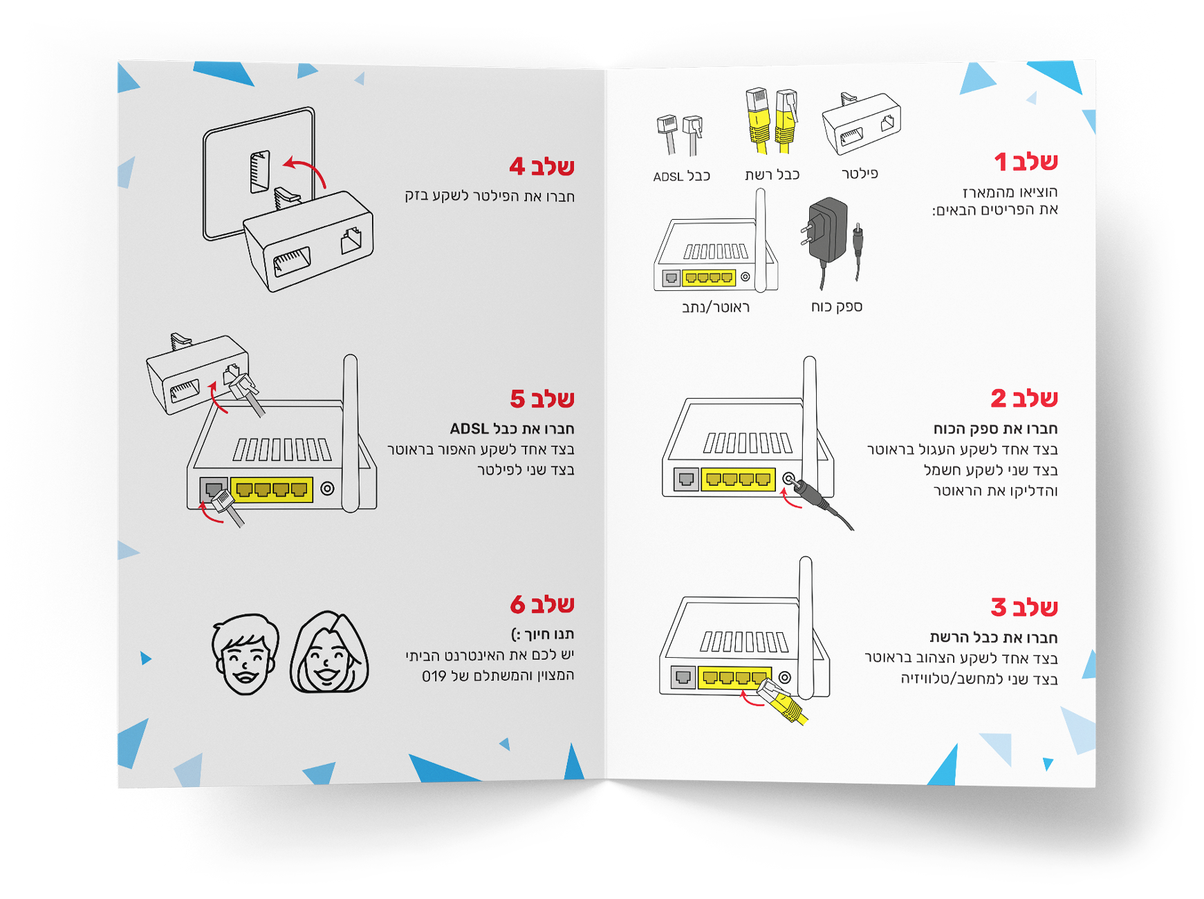 Brochure Open - Infographics Instruction