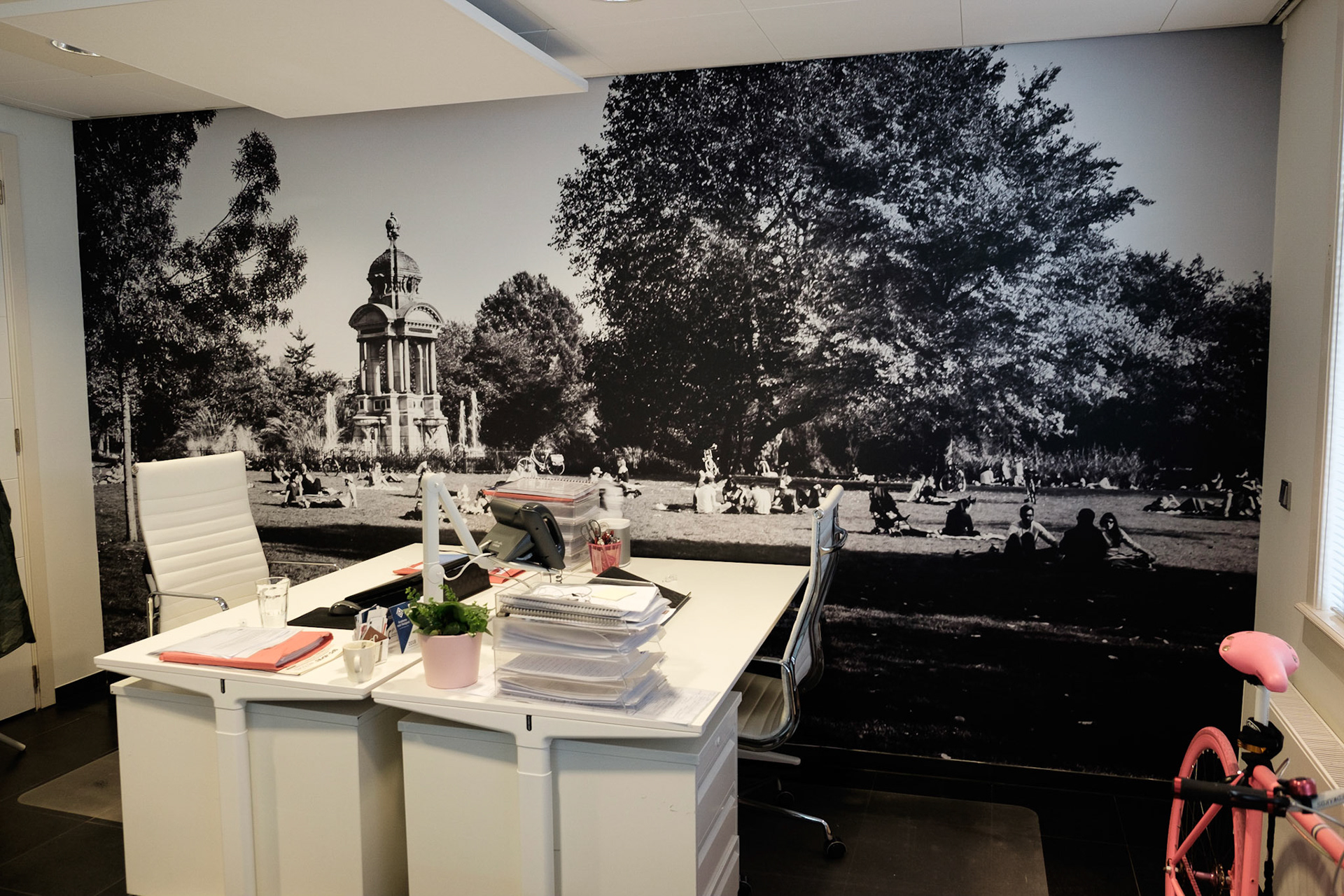 Fotobehang Sarphatipark