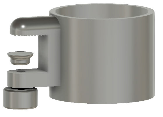 Cupholder for Boat, clamp on feature (1/2)