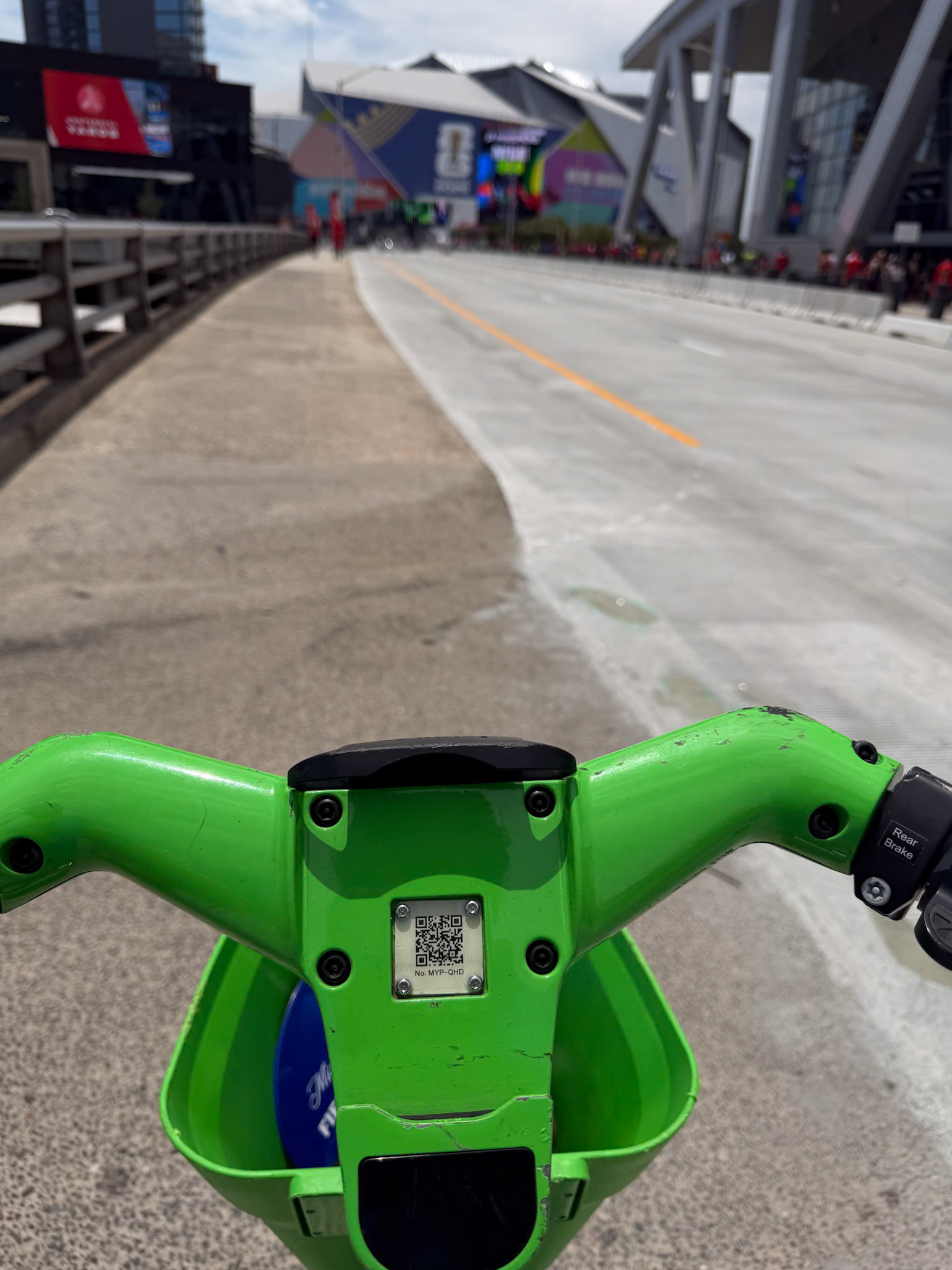 Walking is for suckers.  Just don't take this off-course - you'll have to pedal.