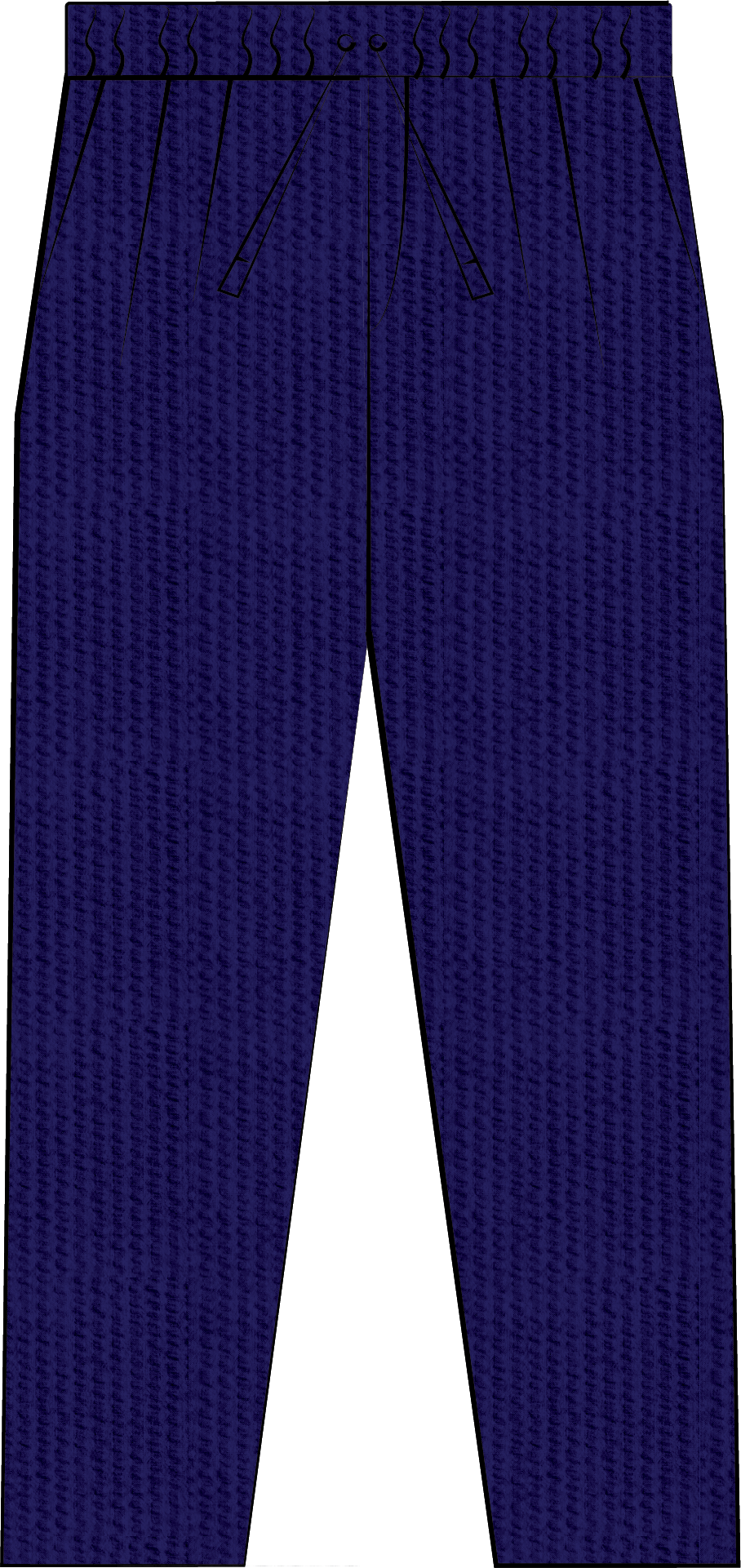 Design Flats for X of Pentacles SS' 23 Drawstring Seersucker Trousers