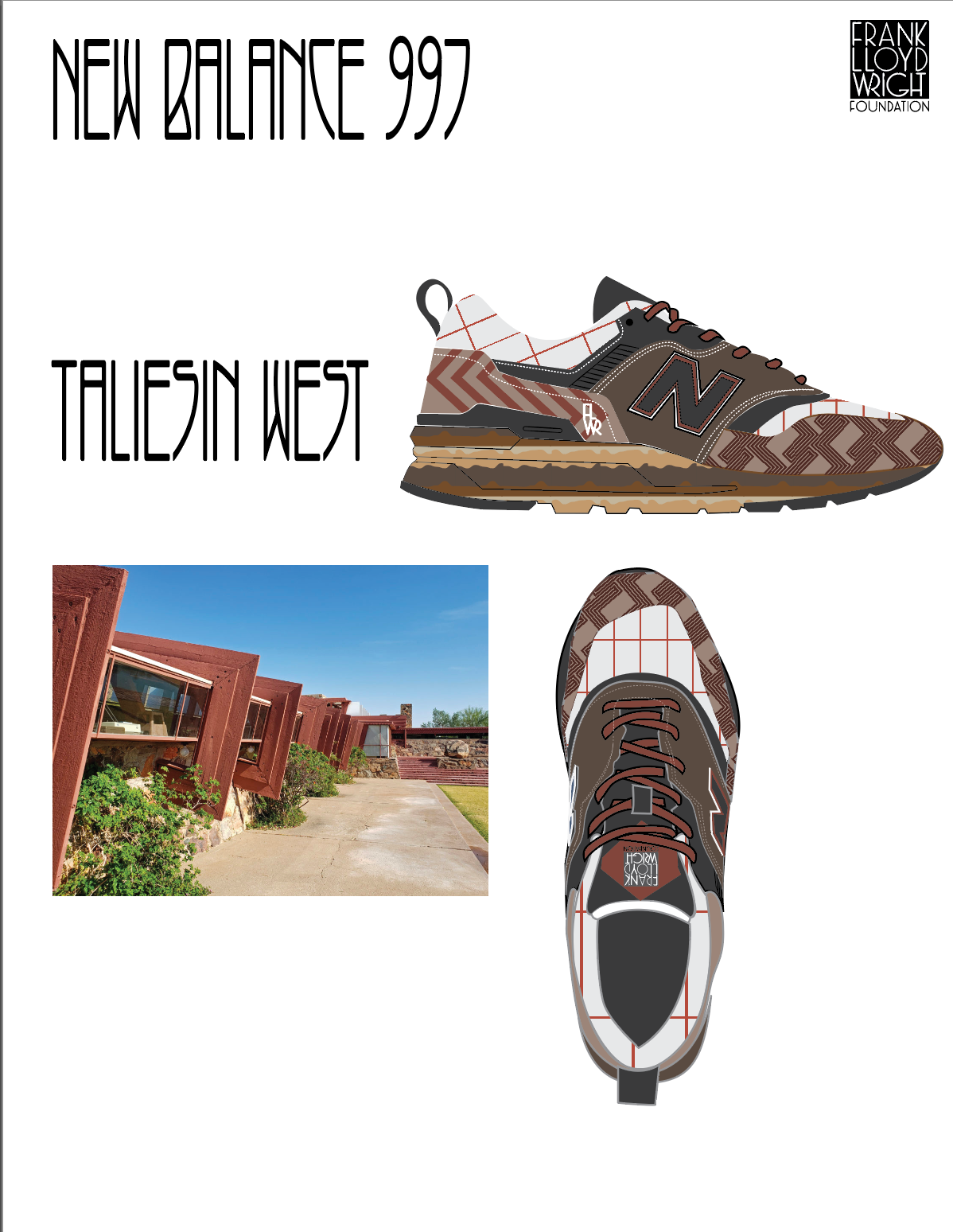 Taliesin West New Balance 997H Design Mock