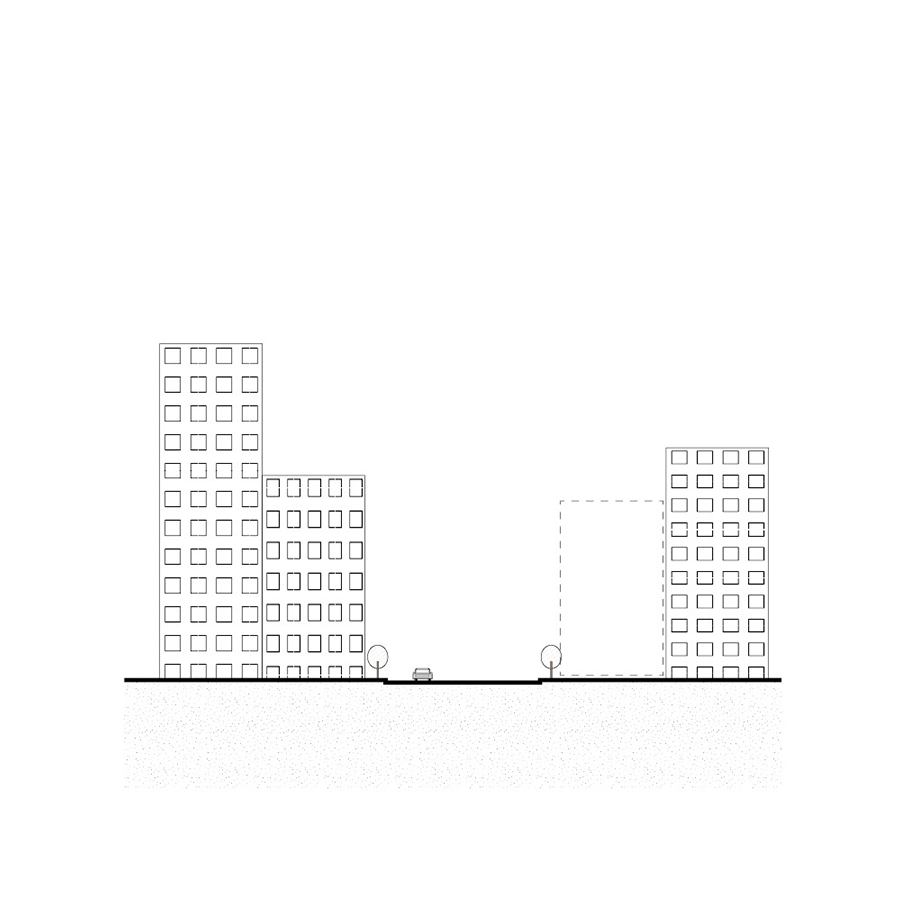 There is an empty space in city.
