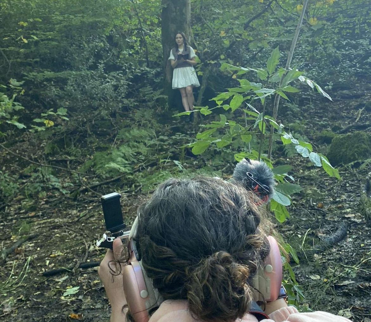 a photo from production of 'The Valley'