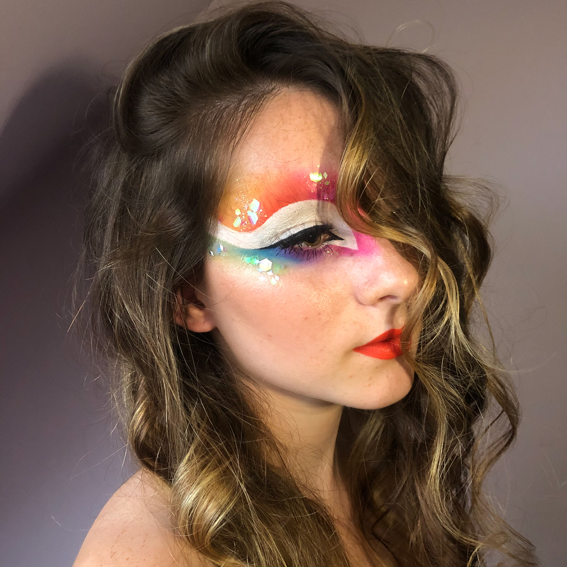 blocked out brows - look for London Pride event