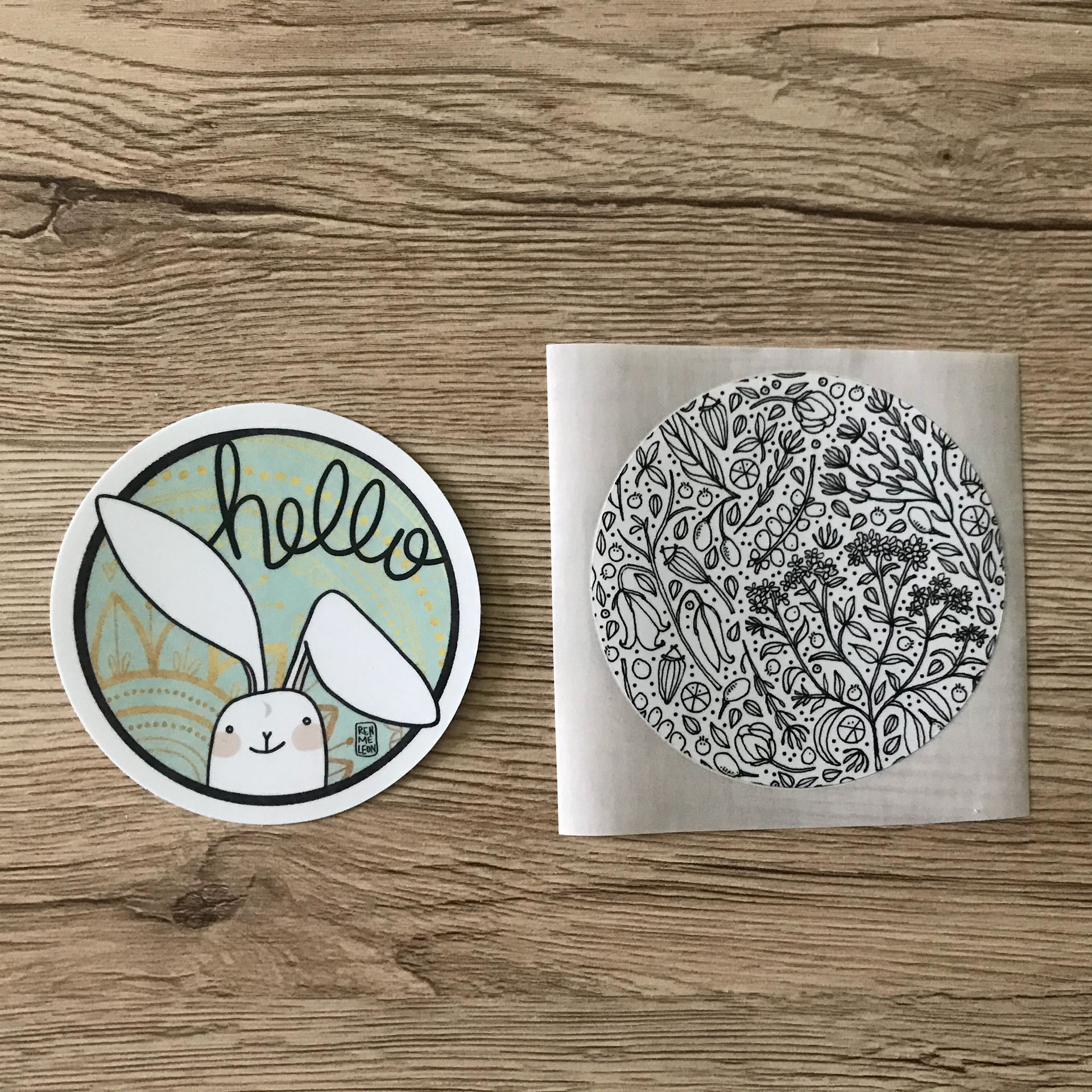 Hello Moon Rabbit & Seed Flower Branch Twig (SPD)