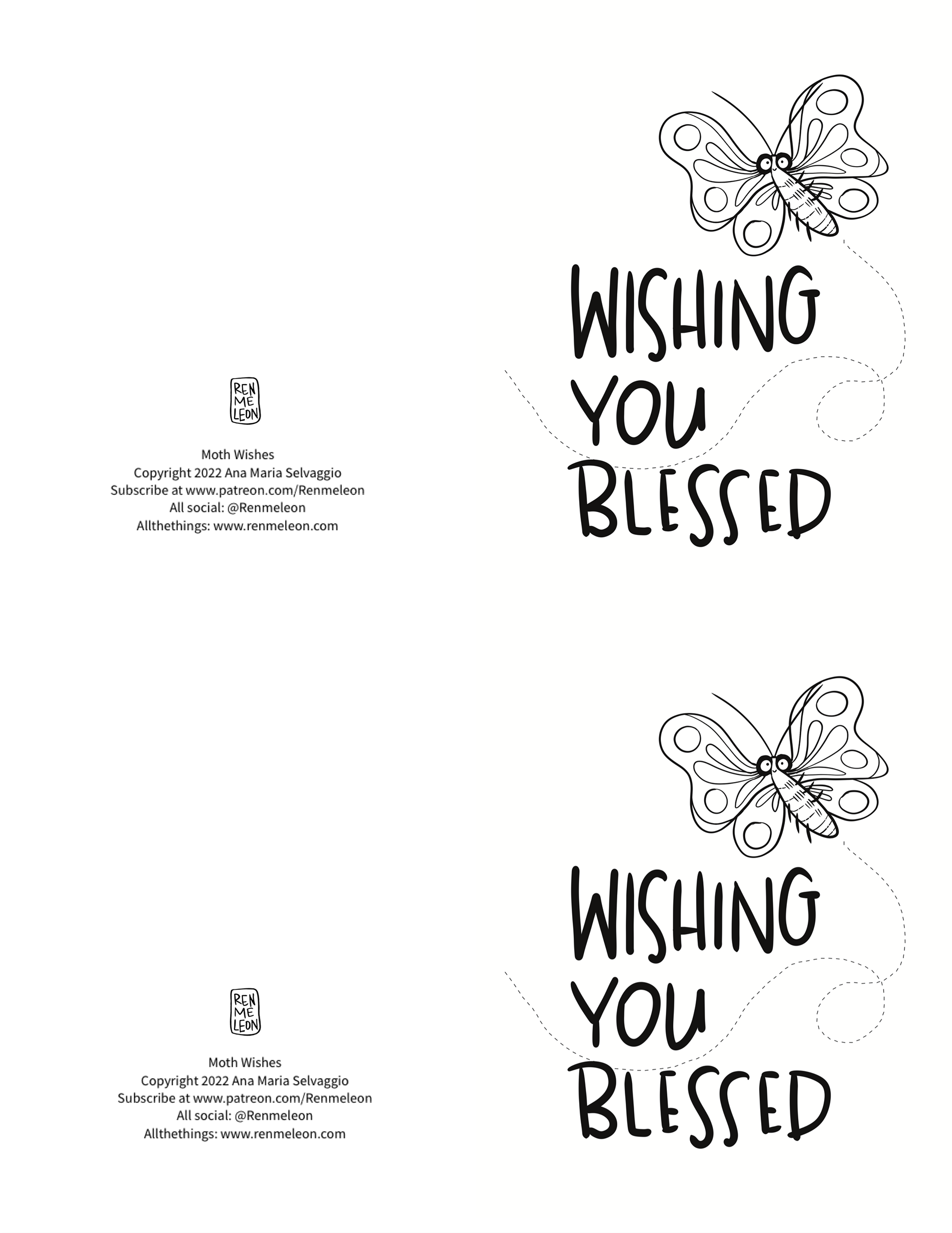 A2 greeting card
