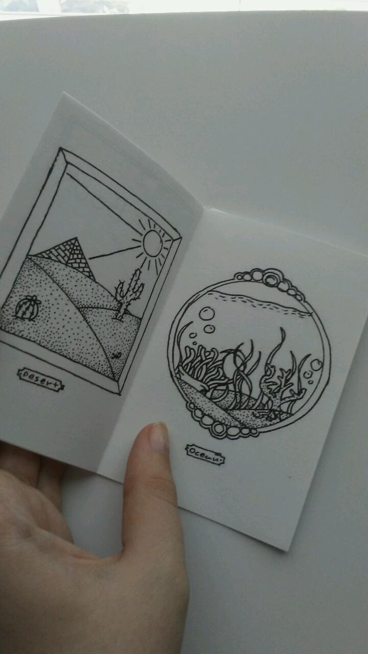 RockPaperFox, one-page zine